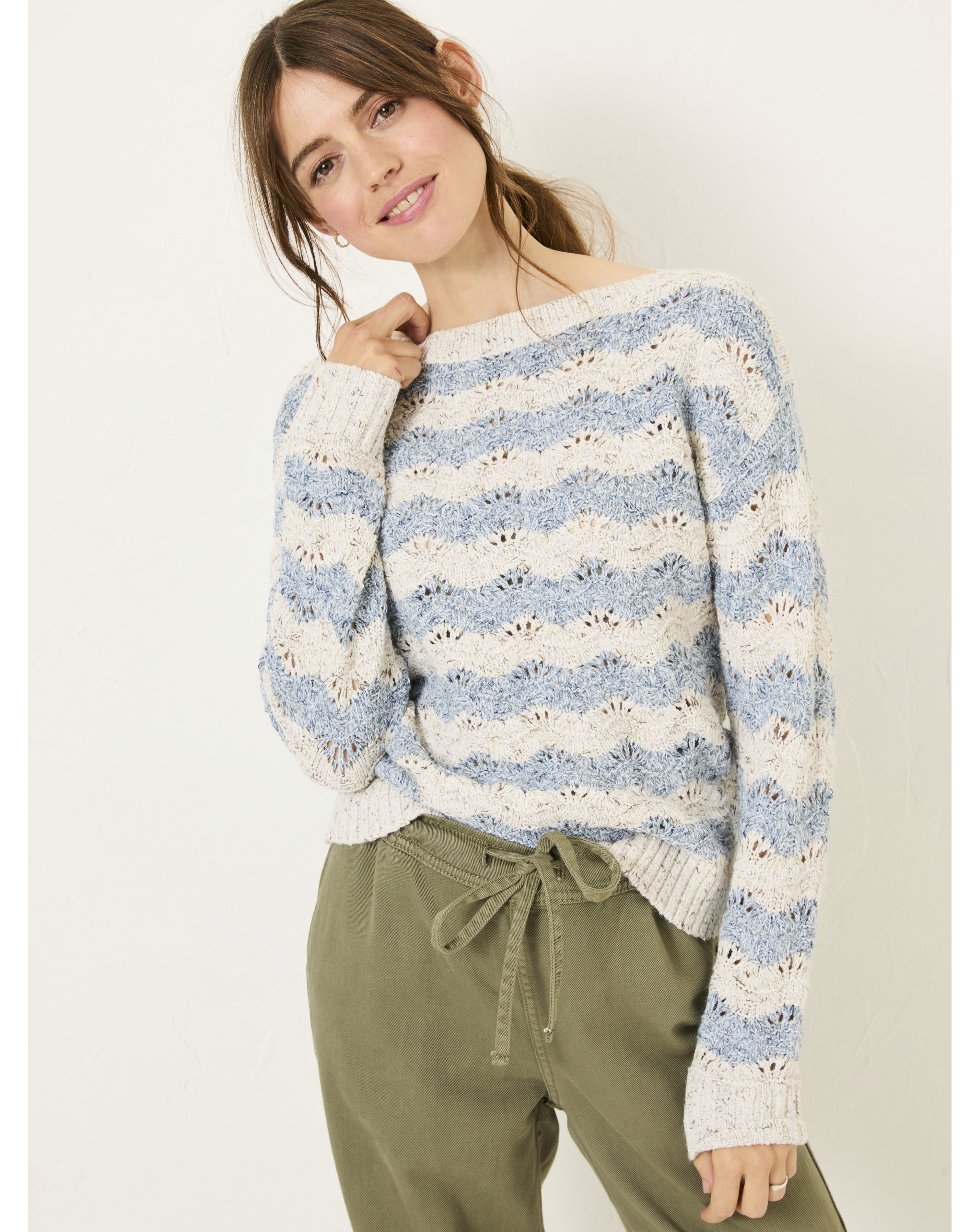 Fatface Edith Stripe Crew