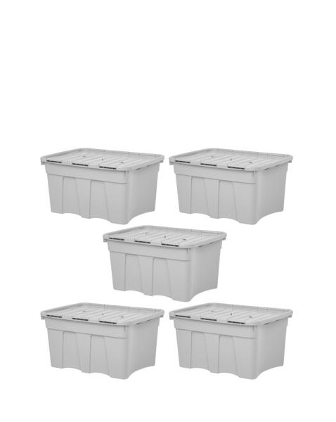 Wham Upcycled 54L Croc Box&Lid 5Pk