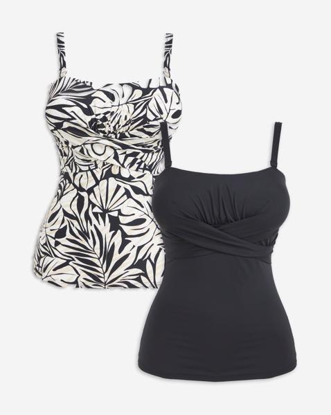MAGISCULPT 2 Pack Bandeau Tankini Tops