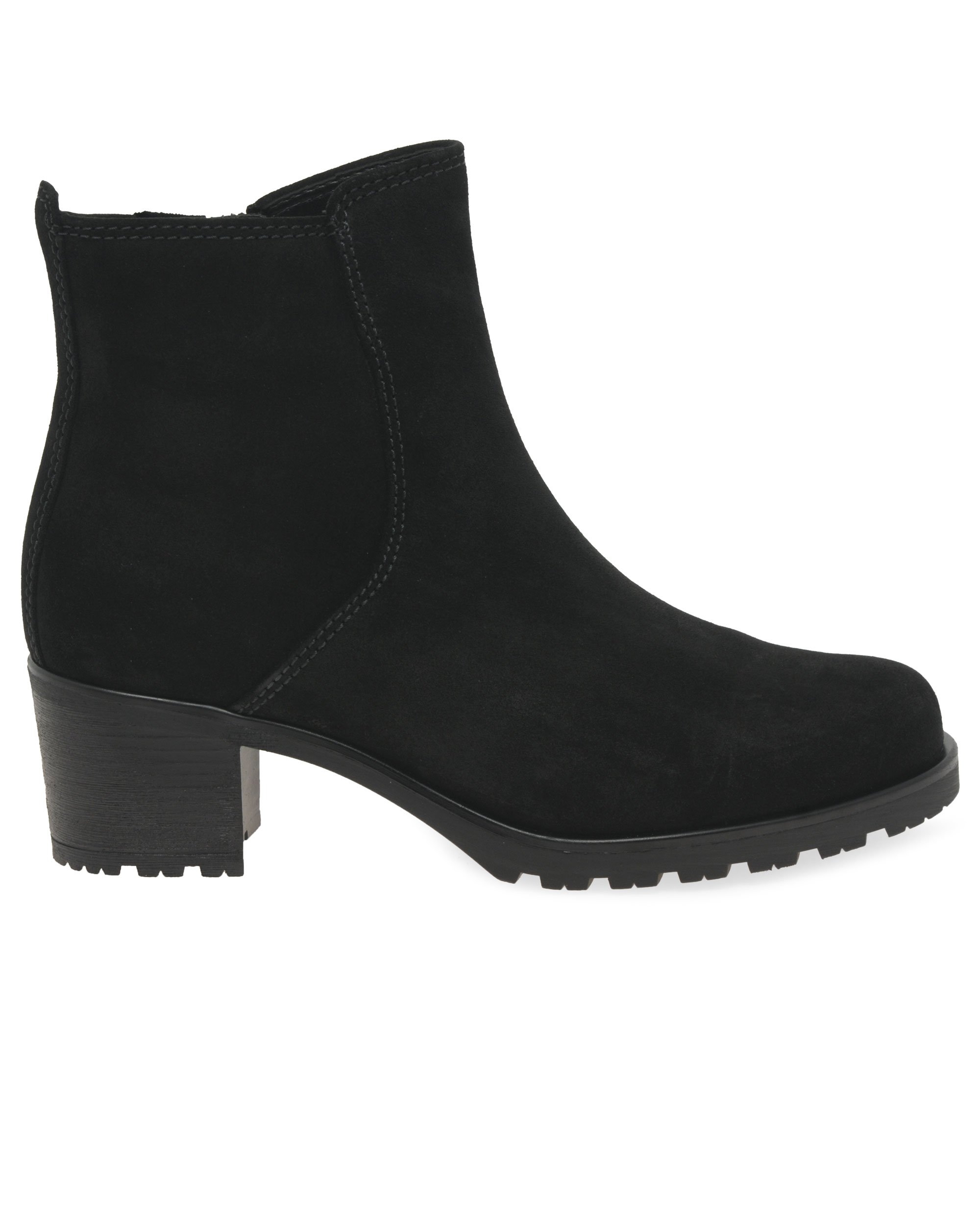 Gabor Womens Ankle Boots Black Suede - Size 8