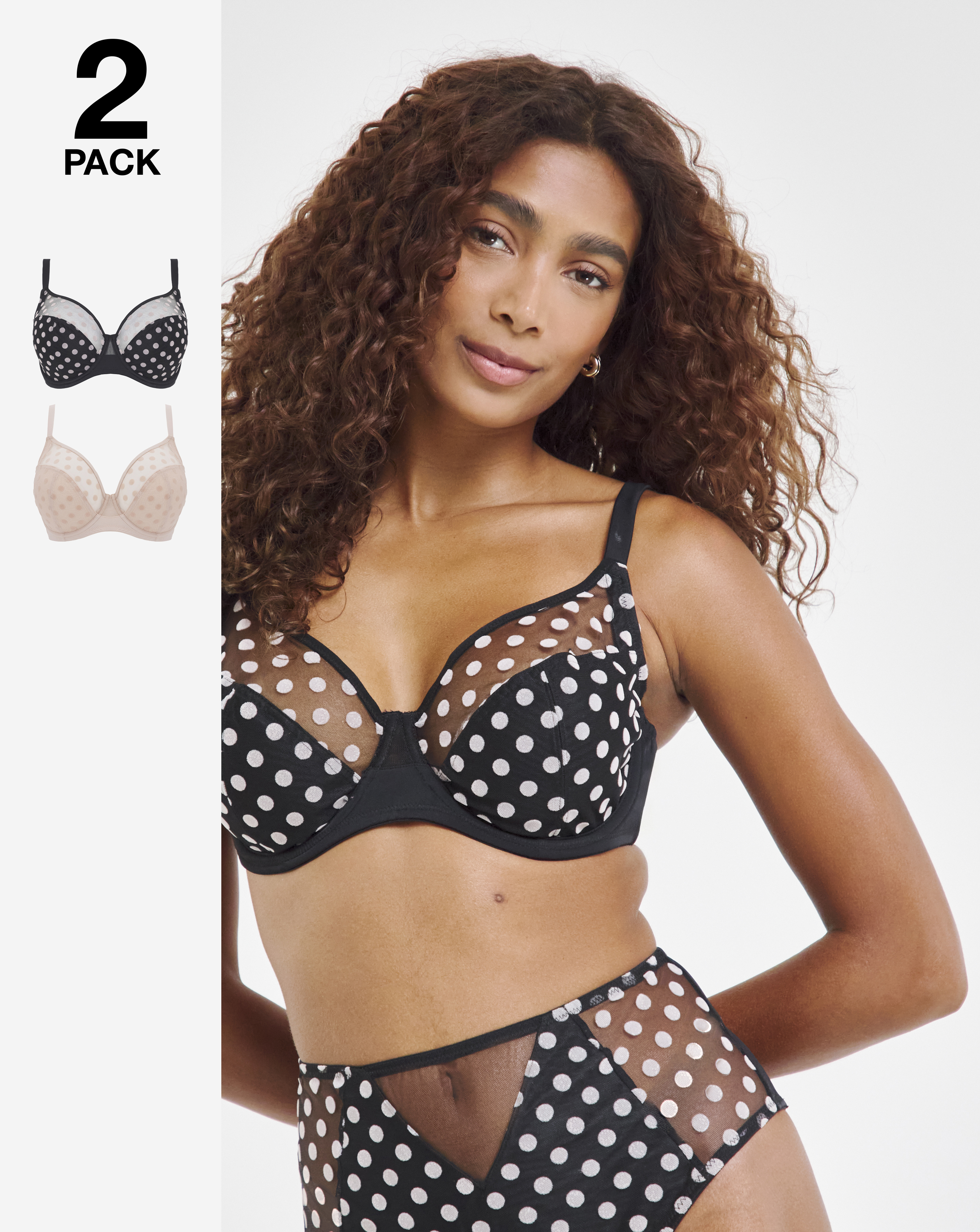 2 Pack Everyday Hannah Full Cup Bras