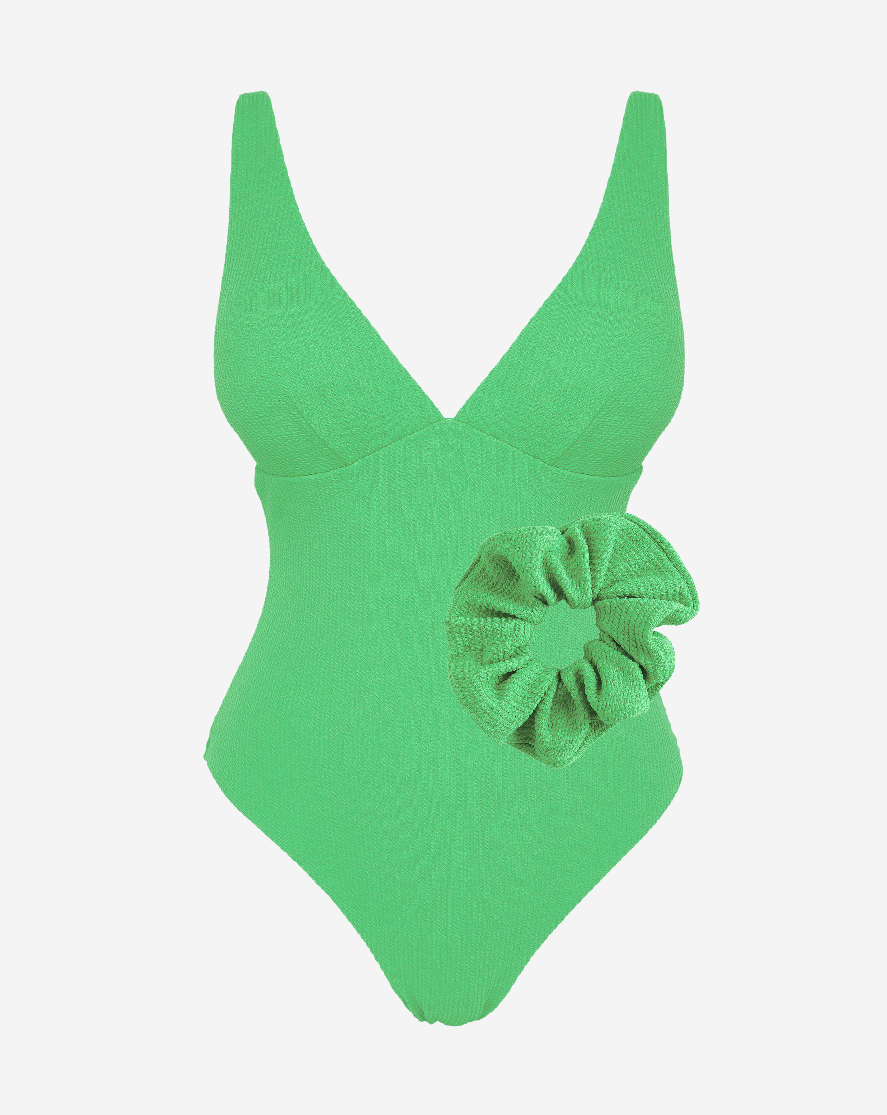 Crinkle Swimsuit and Scrunchie
