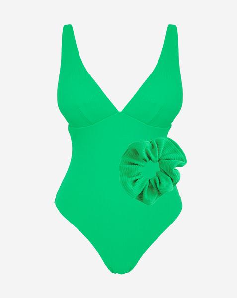 Crinkle Swimsuit and Scrunchie