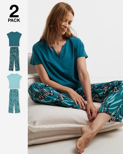 JD Williams (2 Pack) Cotton Pyjama Sets