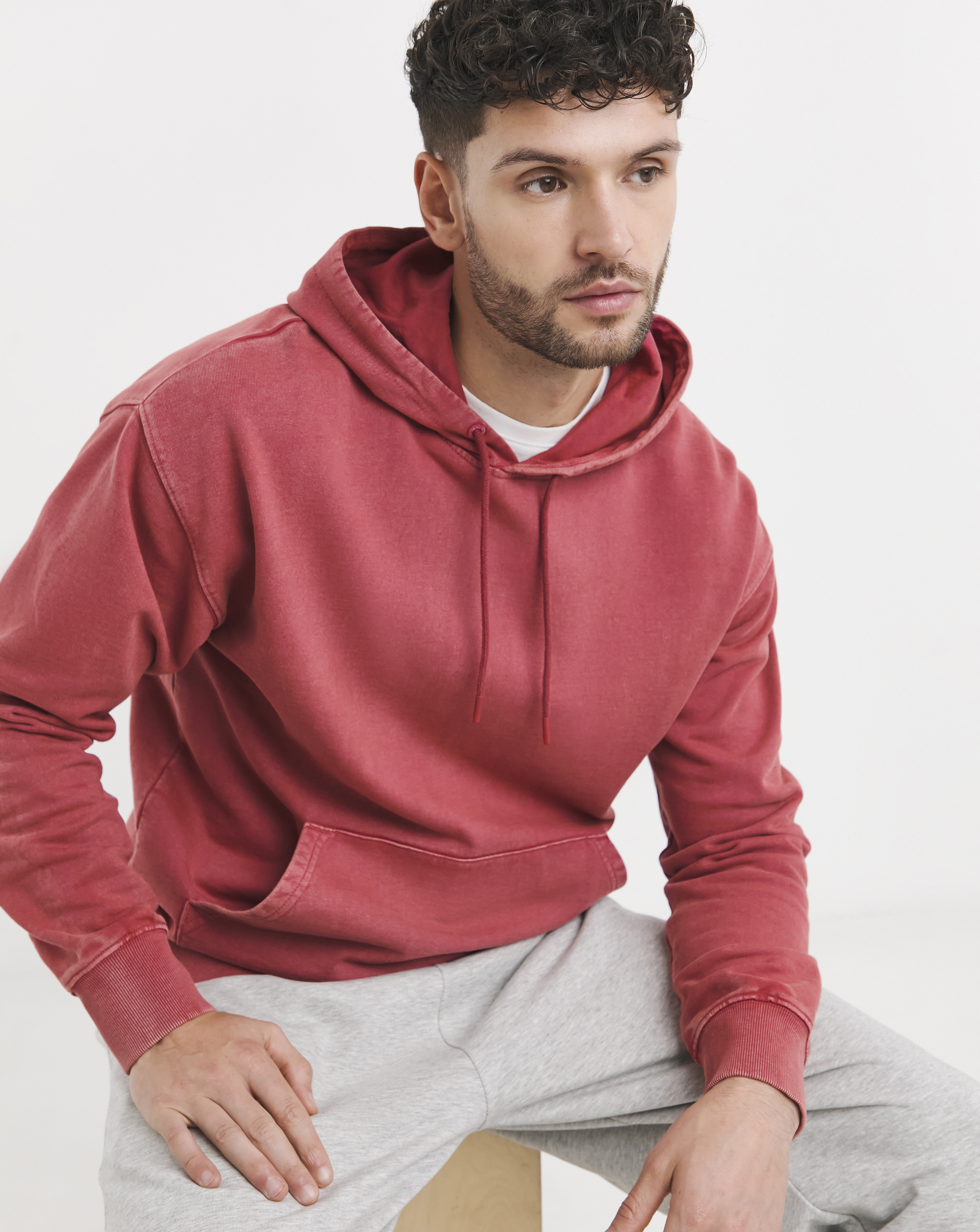 Garment Dyed Relaxed Fit Overhead Hoodie