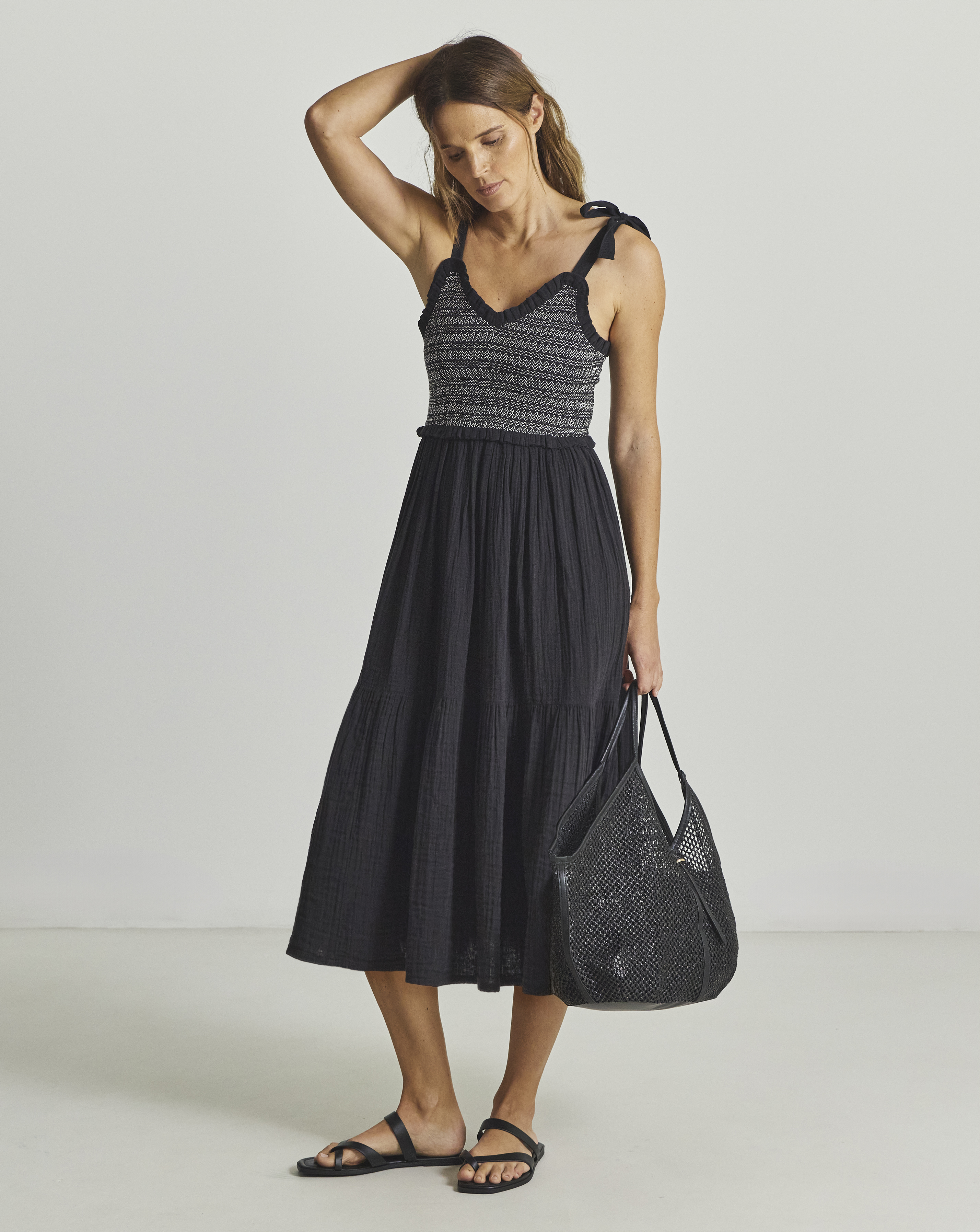 Shirred Beach Dress