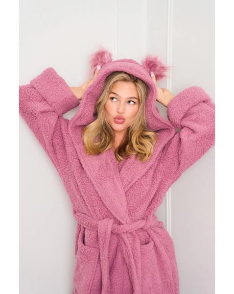 JimJamTheLabel Novelty Lambi Robe - Pink