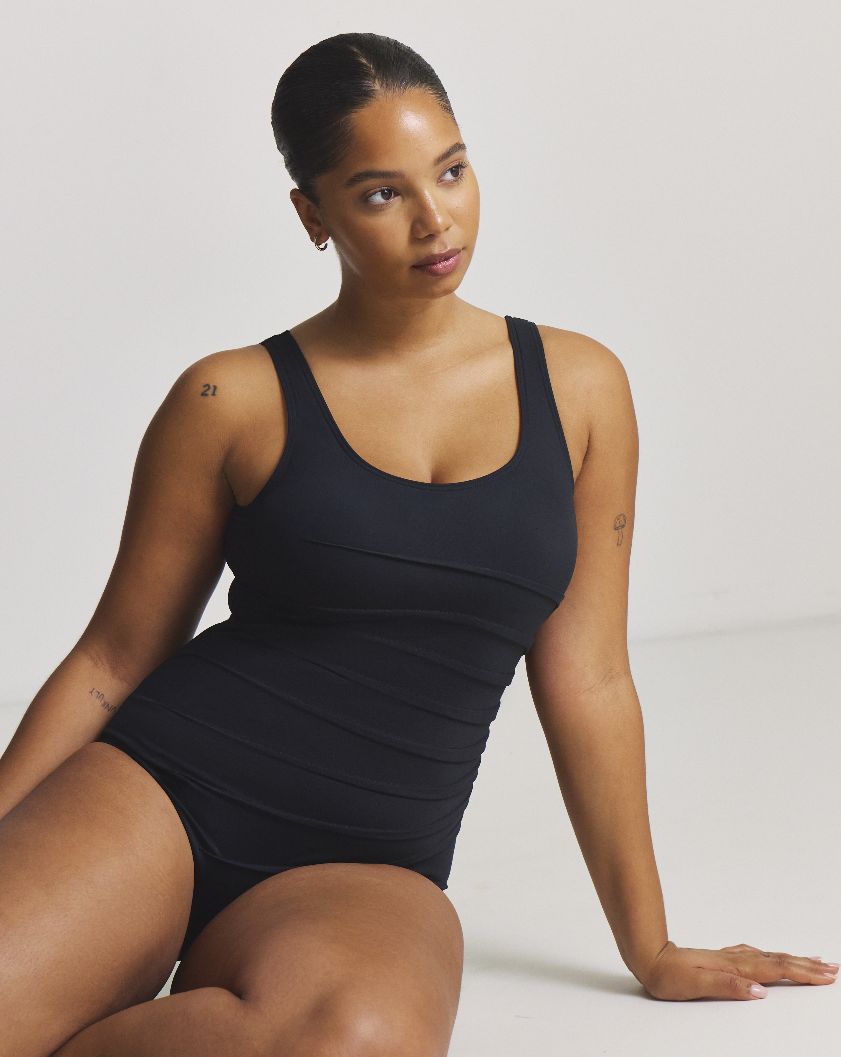 Sports Piping Swimsuit