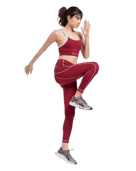 Reebok WOR Big Logo Tight Plus Size - Berry