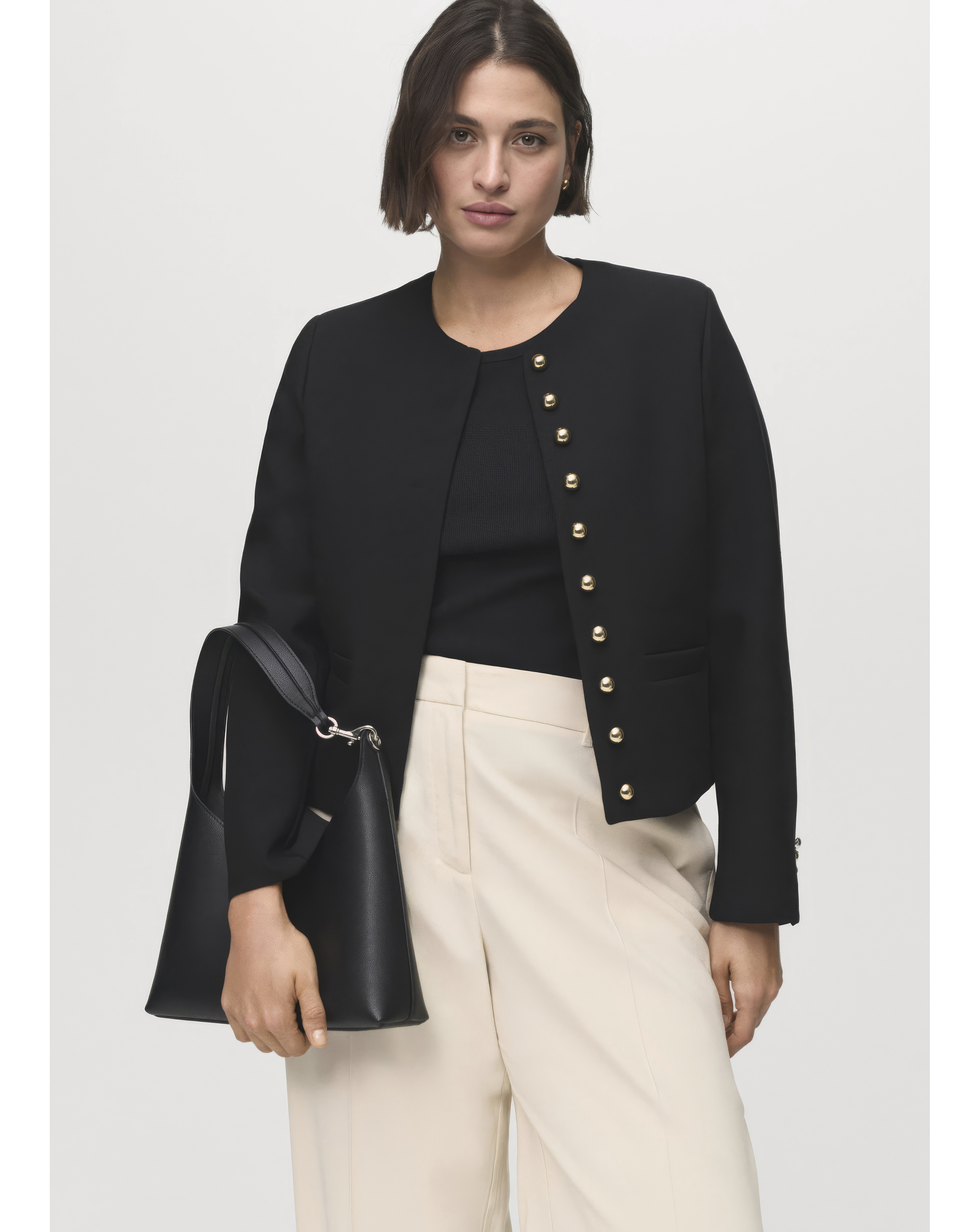 Mango Button Detail Jacket