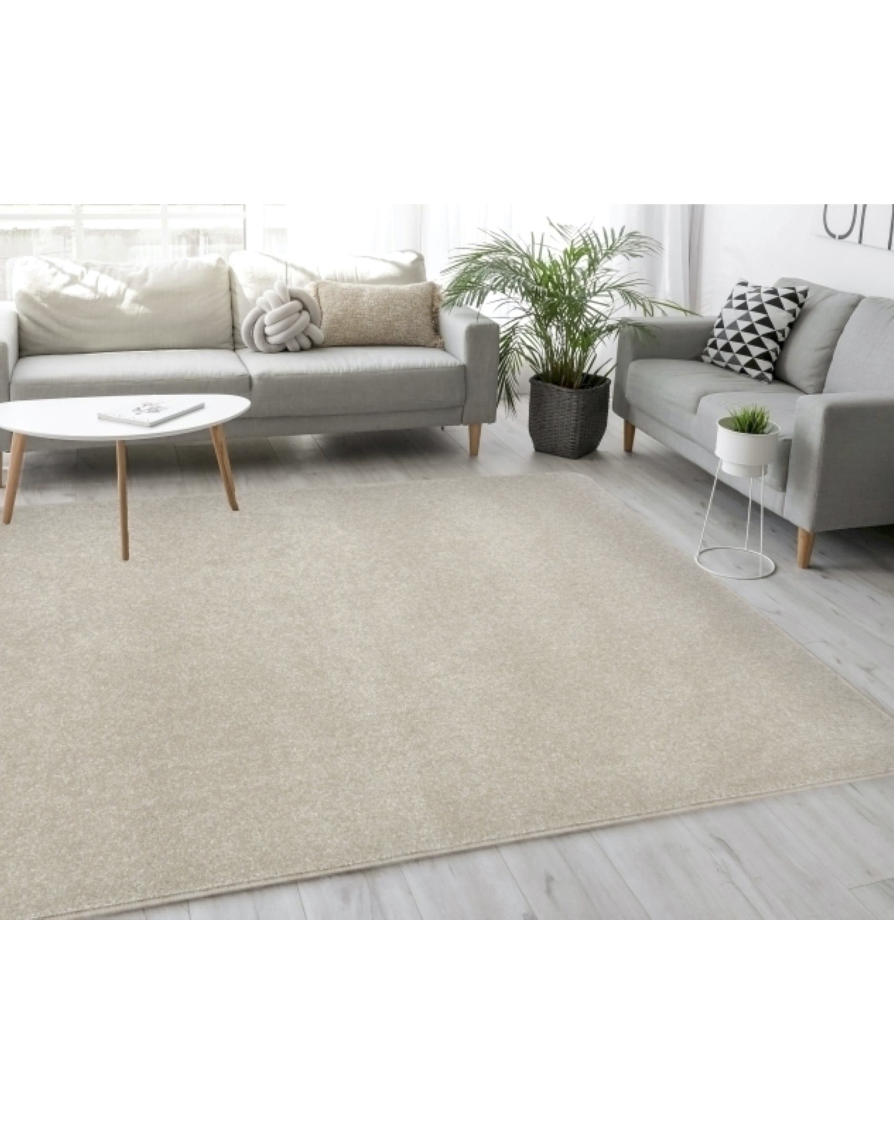 Rug Natural 100X150 - Relay Plain Rug - Homemaker