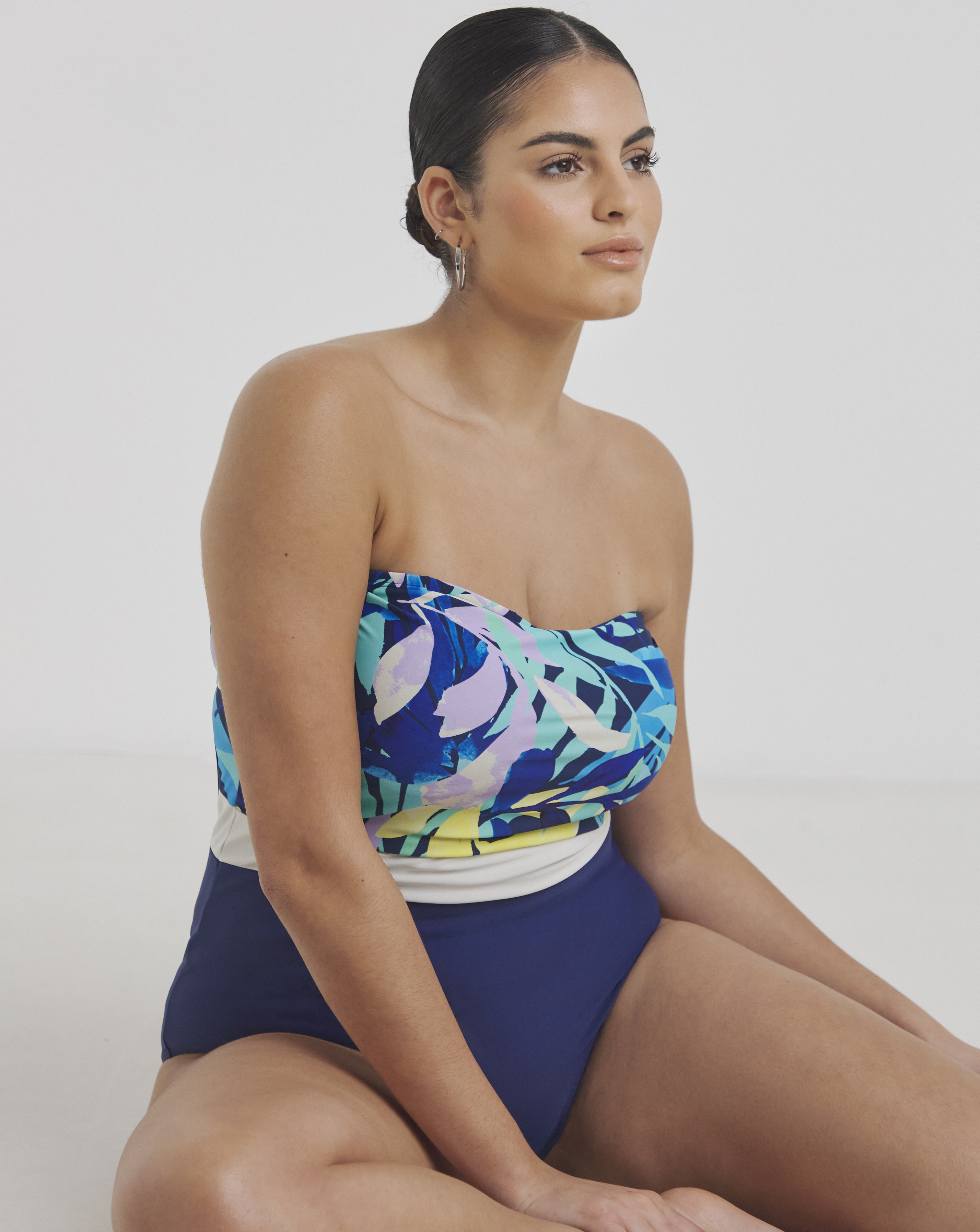 Leaf Bandeau Swimsuit