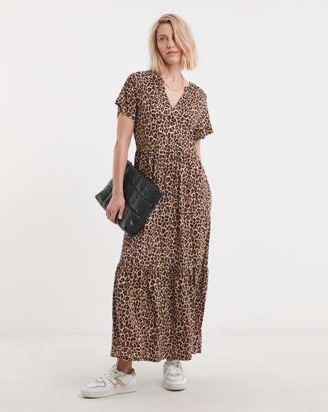 Notch Neck Maxi Dress