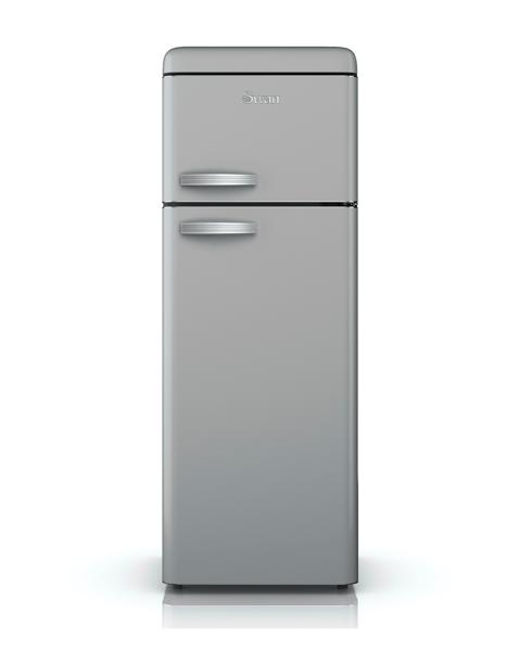 Swan Retro 30/70 Fridge Freezer - Grey