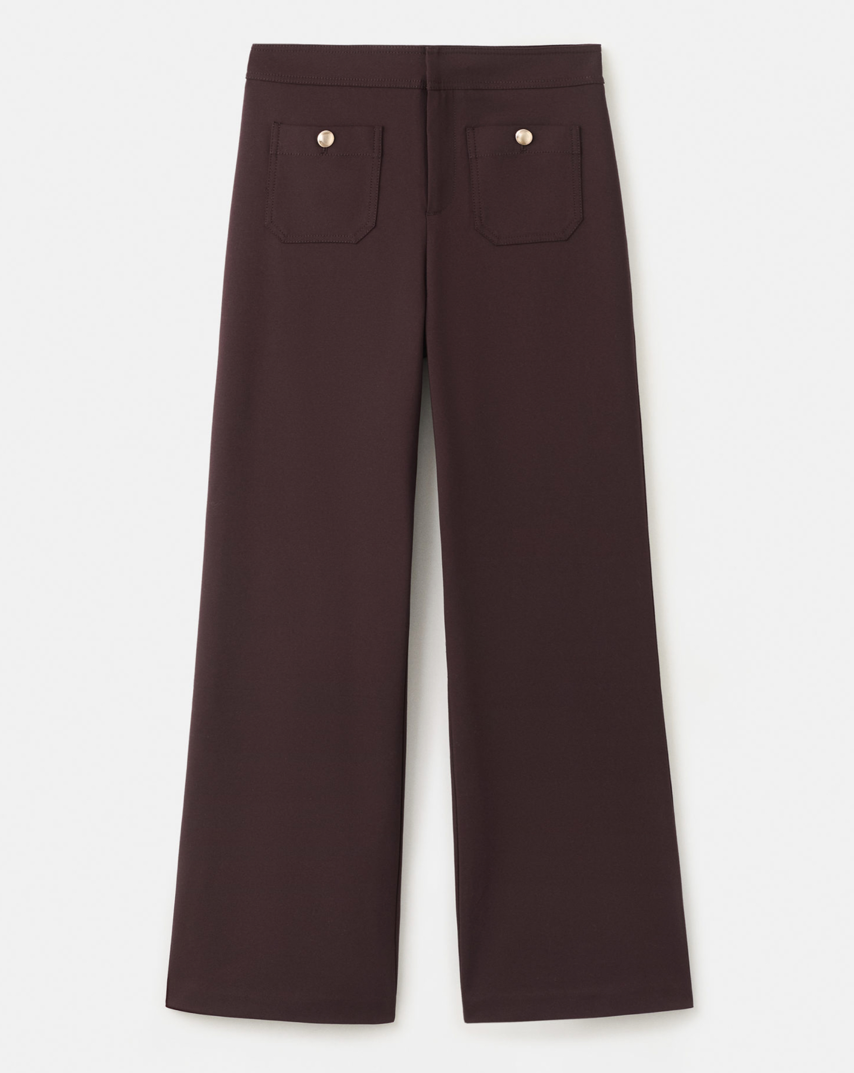 Mango Wide Leg Trouser Button Detail