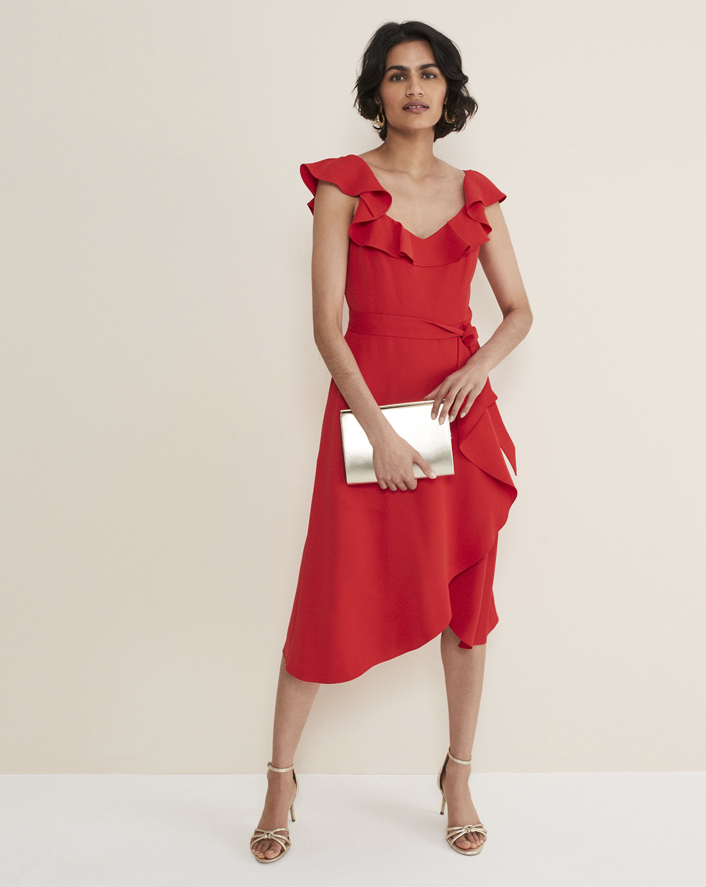 Phase Eight Tatiana Frill Sleeve Dress