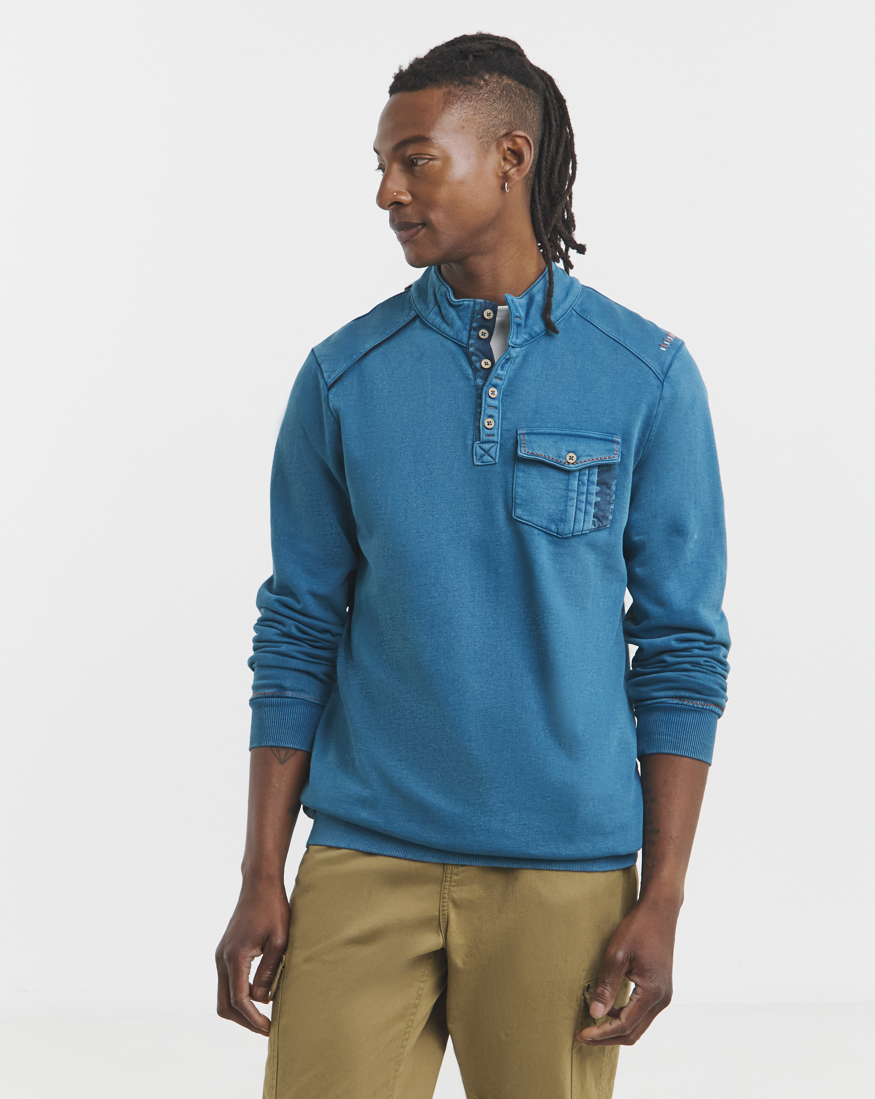 Joe Browns Button Neck Sweatshirt