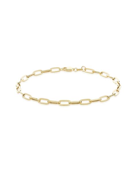9ct Yellow Gold Paper Chain Bracelet