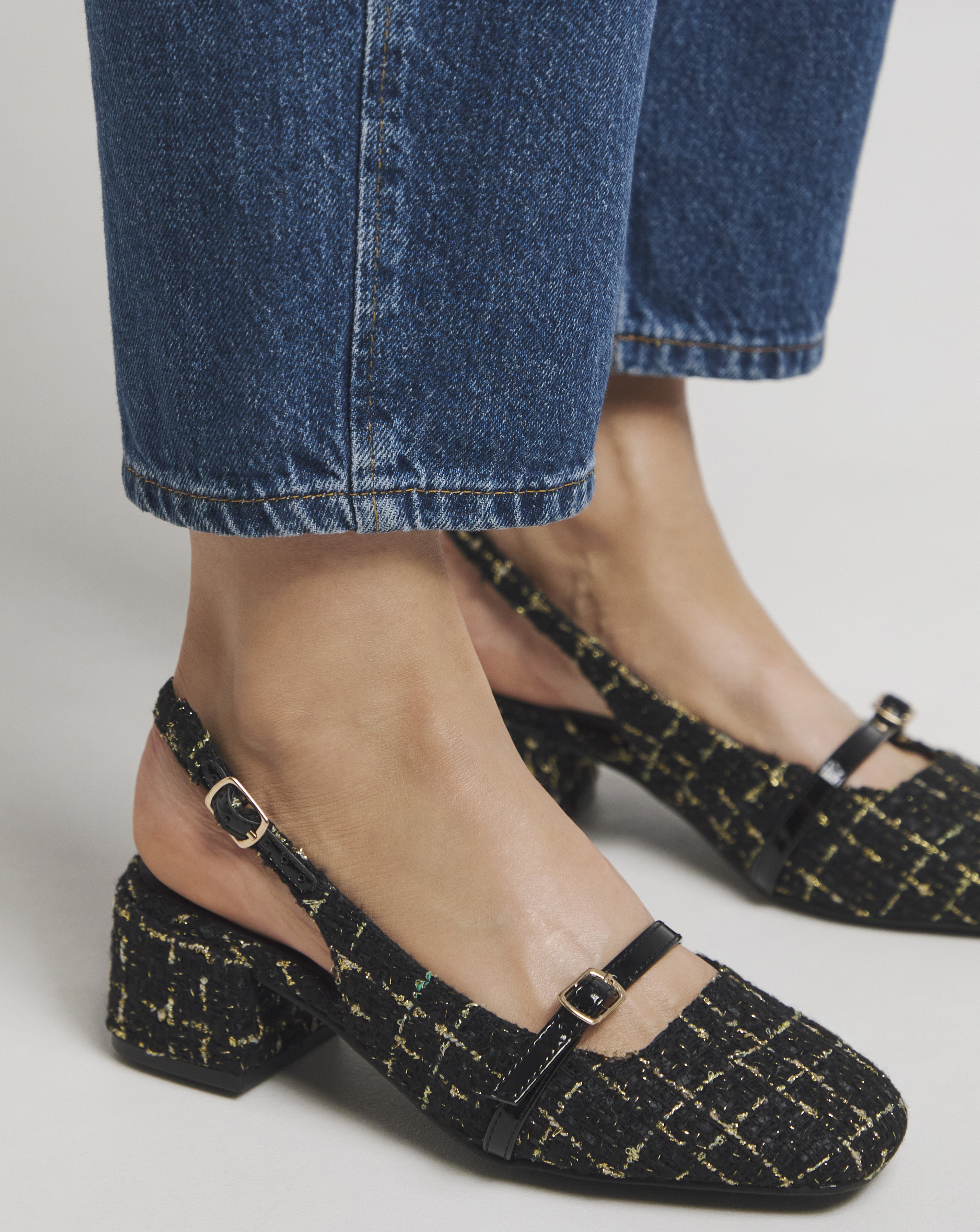 Slingback Mary Jane Ex Wide Fit