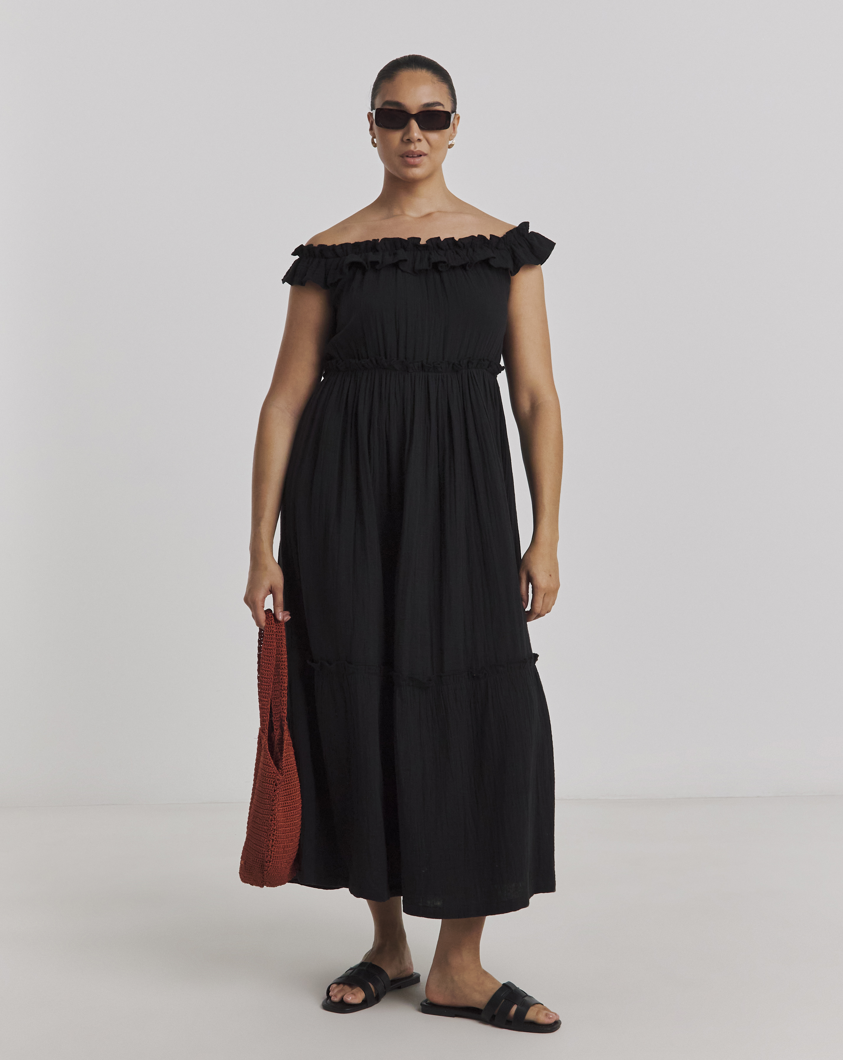 Cheesecloth Maxi Beach Dress
