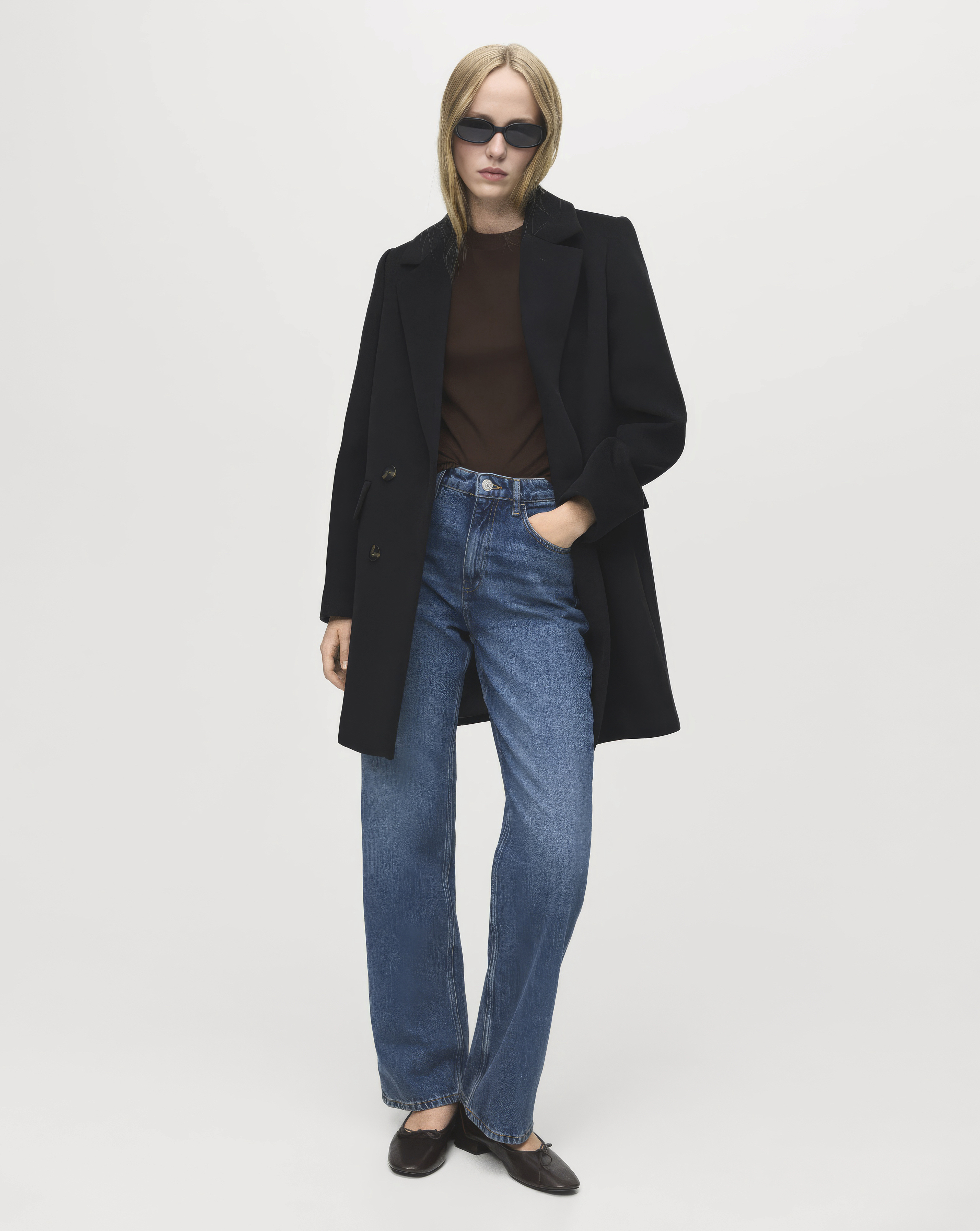 Mango Mid Length Coat