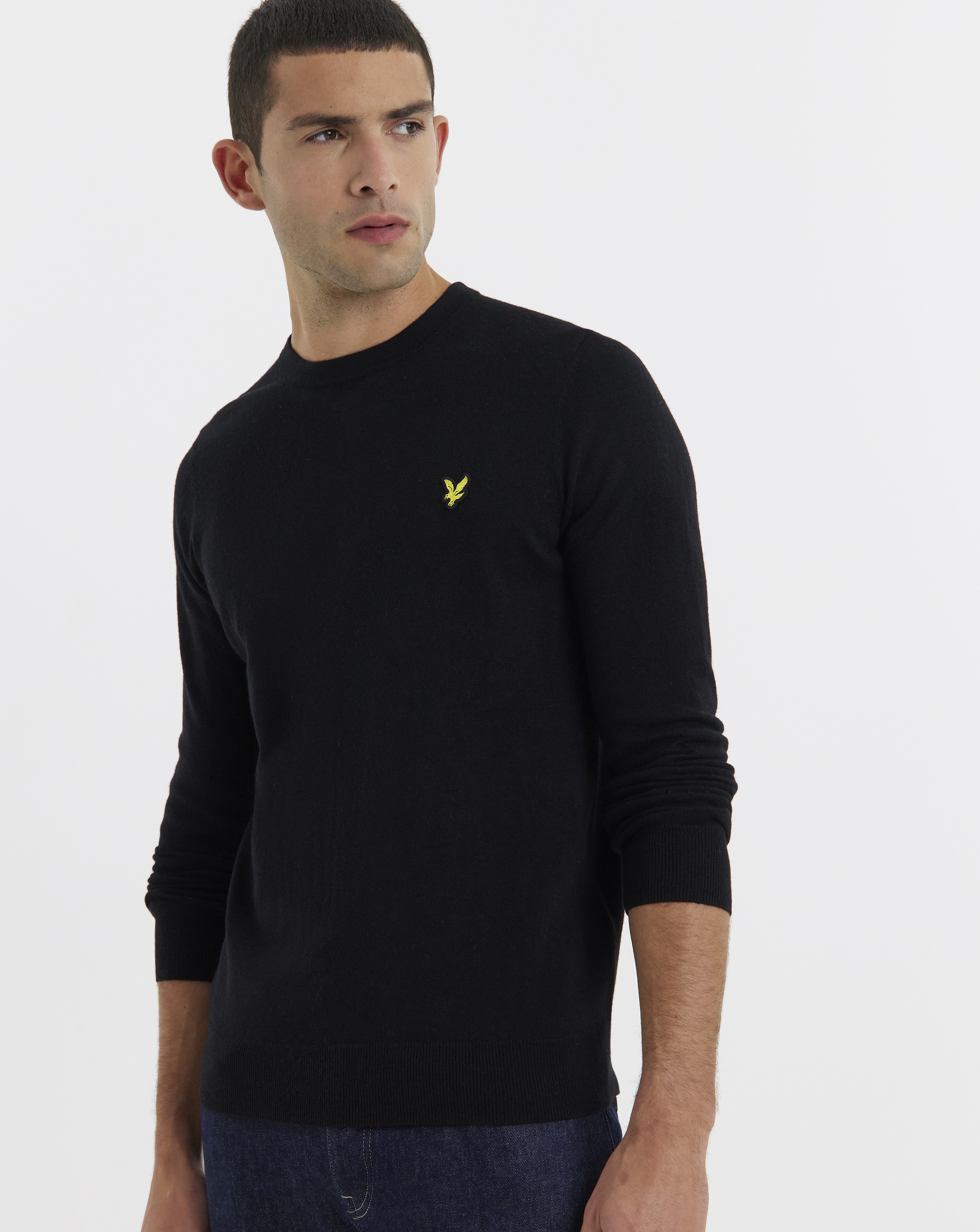 Lyle & Scott Crew Neck Jumper - Black