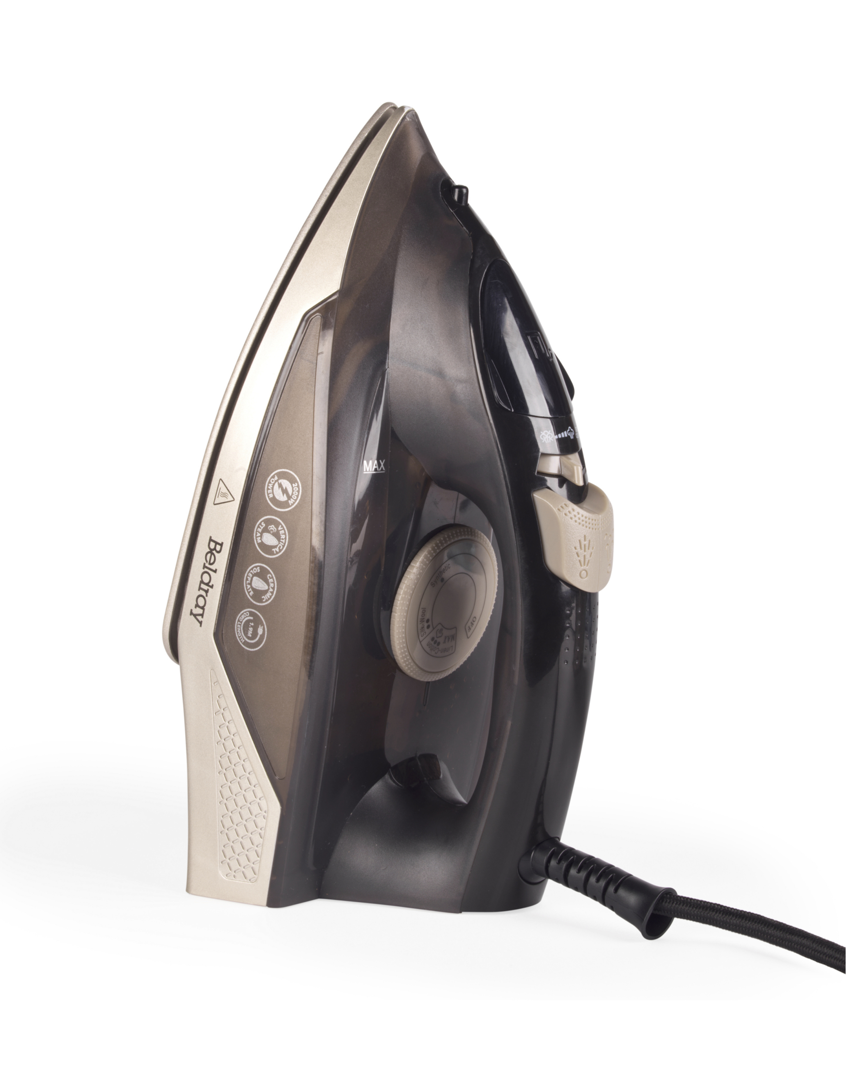Beldray BEL01848 2000W Steam Iron - Ceramic Soleplate - 230ml Water Tank - Variable Temperature Control