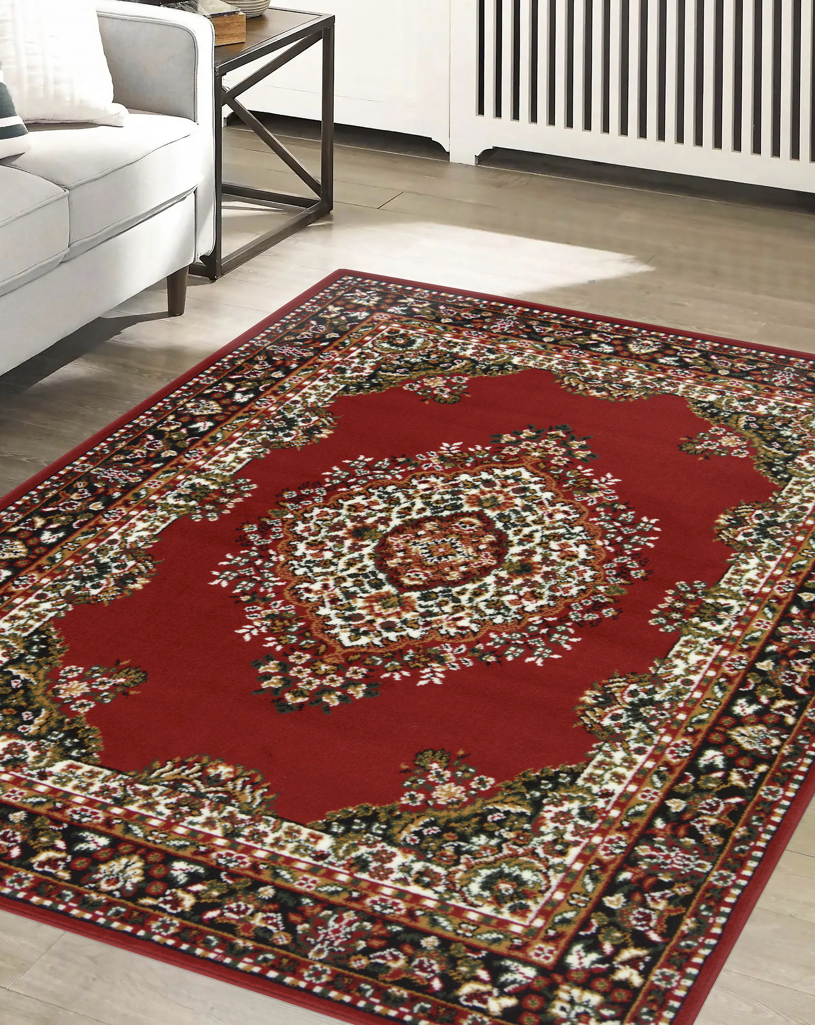 Homemaker Traditional Medallion Rug 200X290 RED