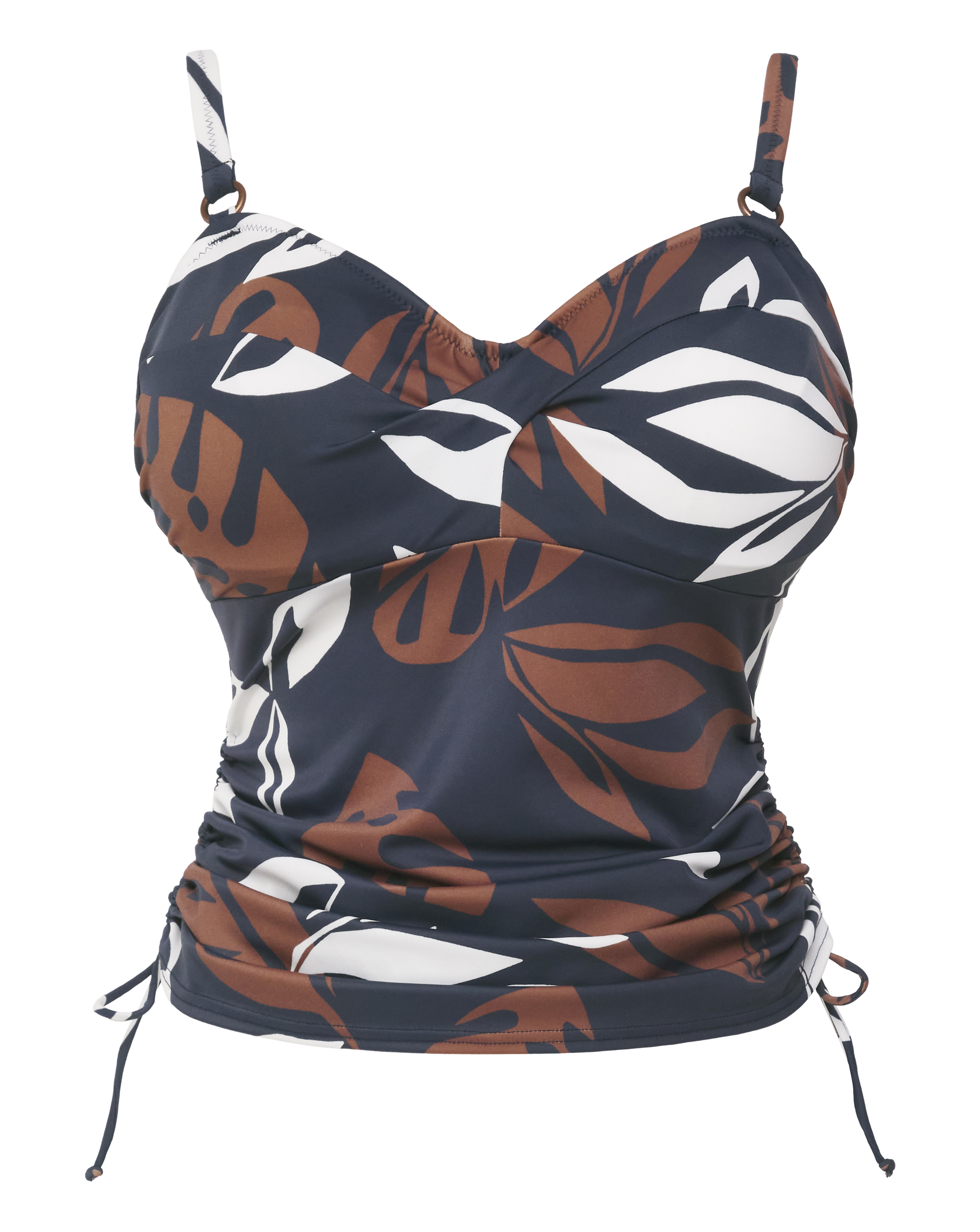Fantasie Women's Navy Print Lake Orta Twist Tankini Top 32E