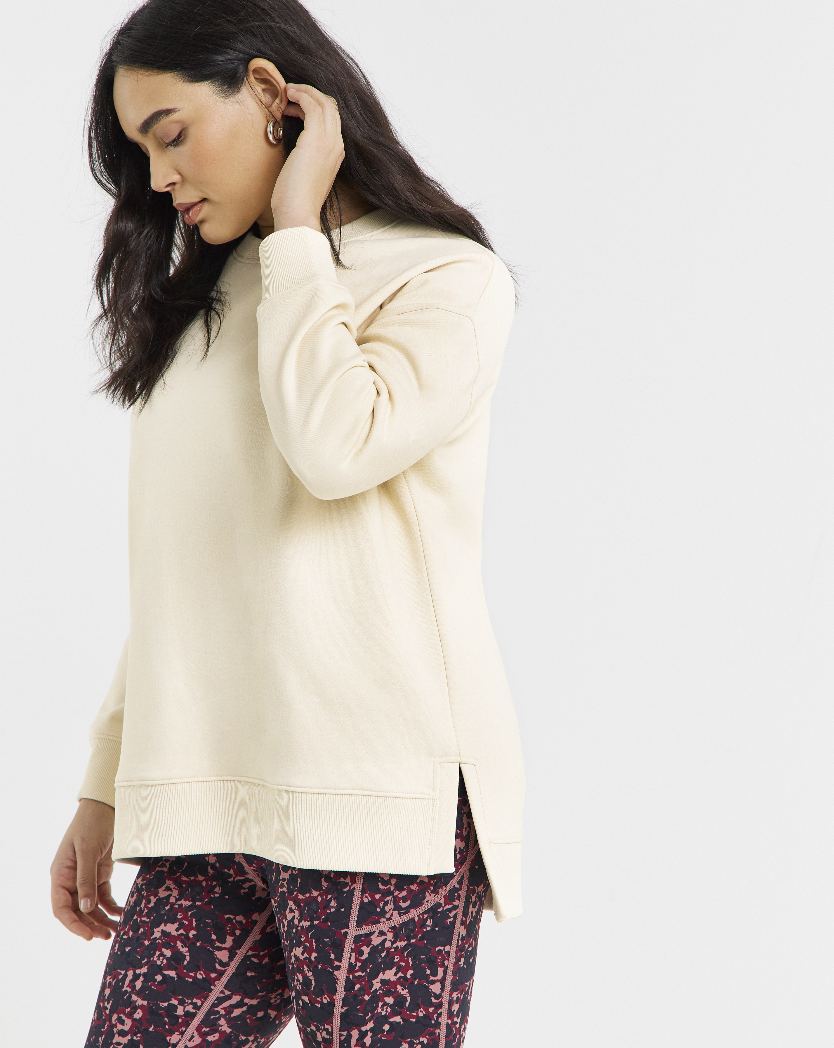 Snowdonia Longline Split Hem Sweatshirt
