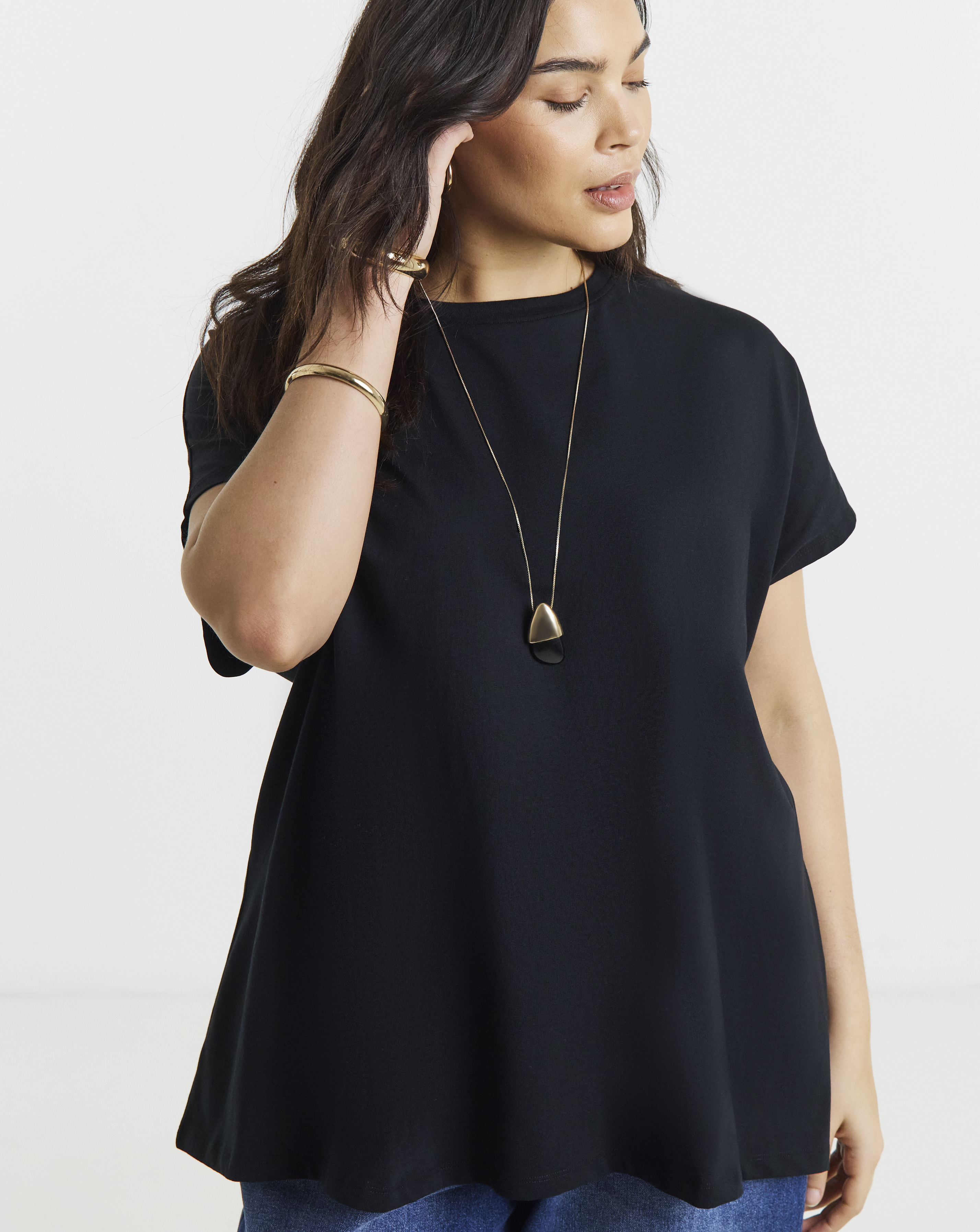 Slouchy Dip Back T-Shirt
