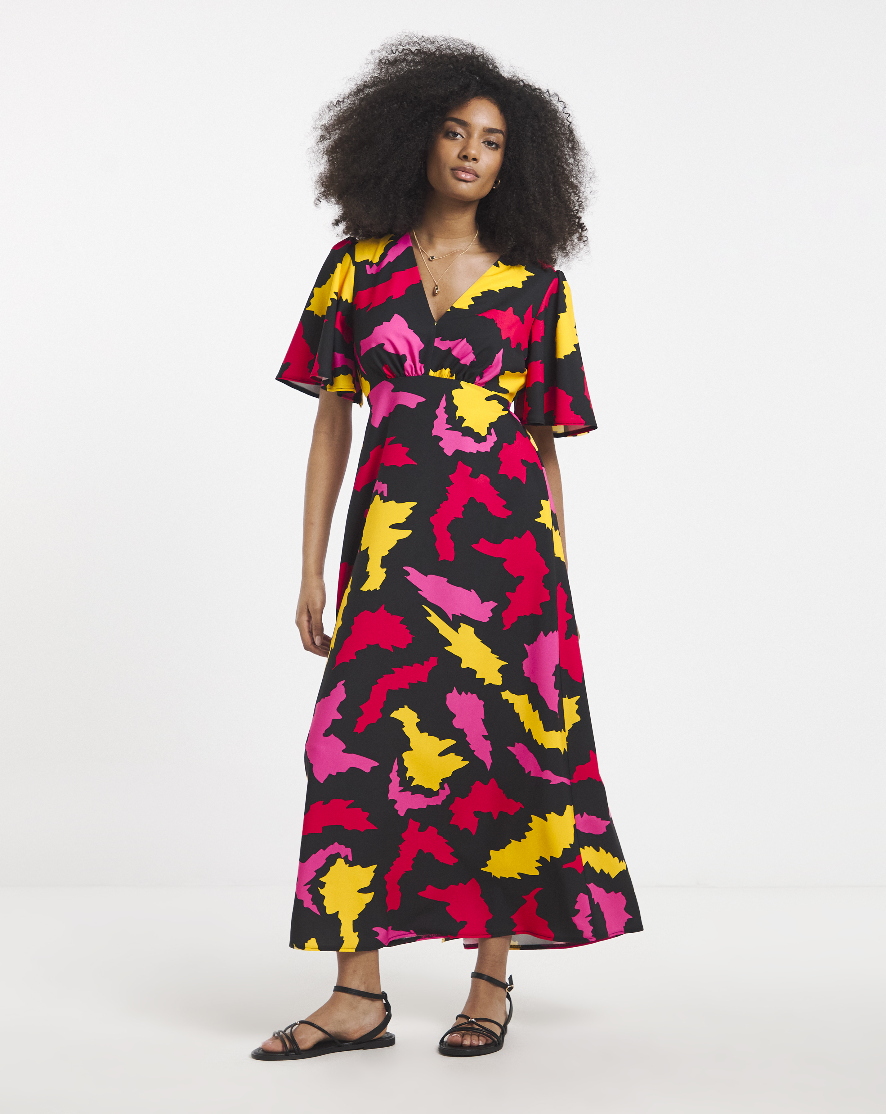 Twisted Wunder Maxi Satin Dress