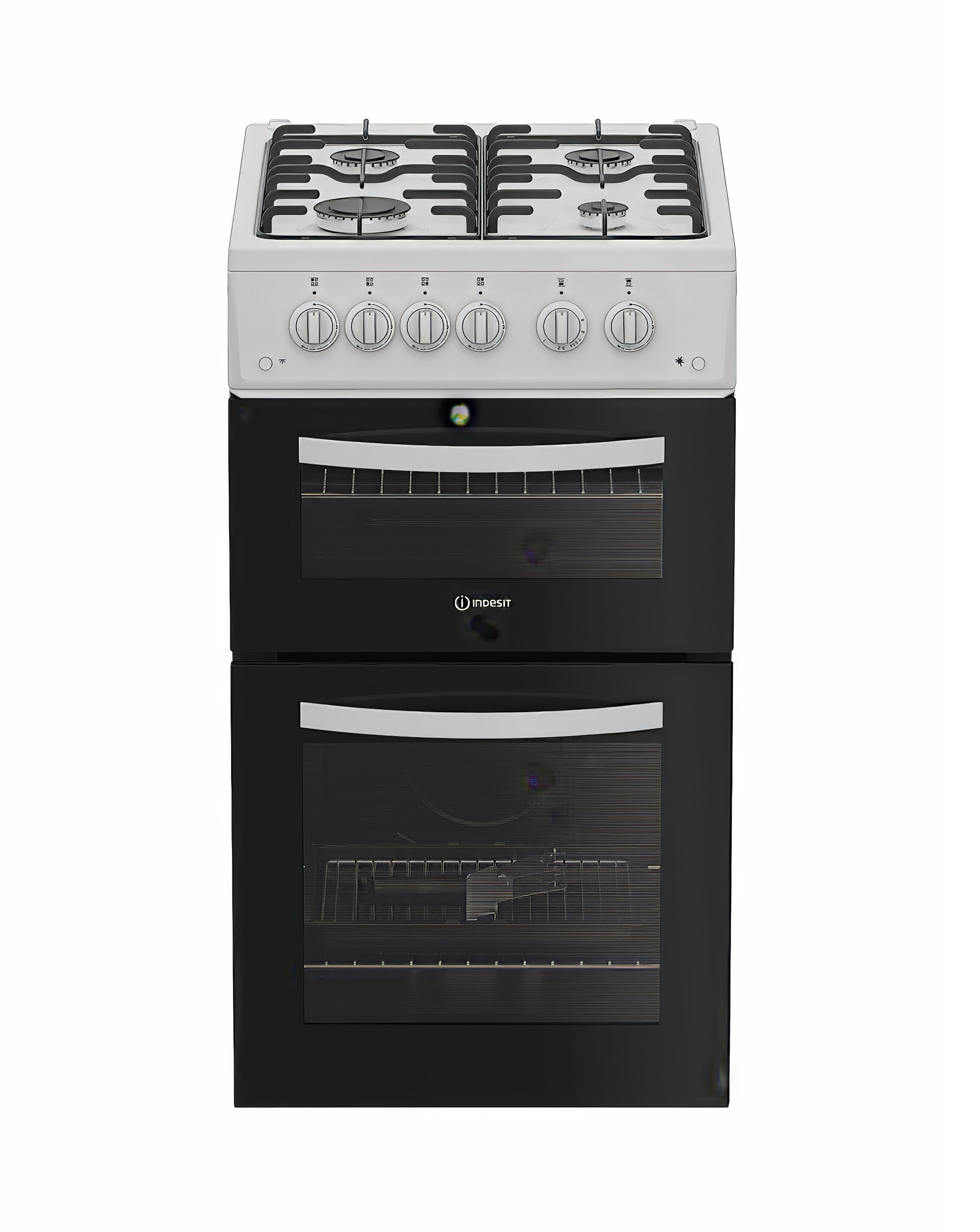 Indesit ITG5GMW Gas Twin Cooker White