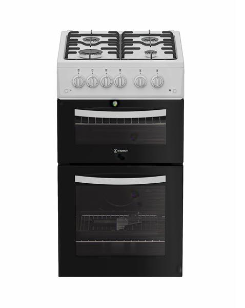 Indesit ITG5GMW Gas Twin Cooker White