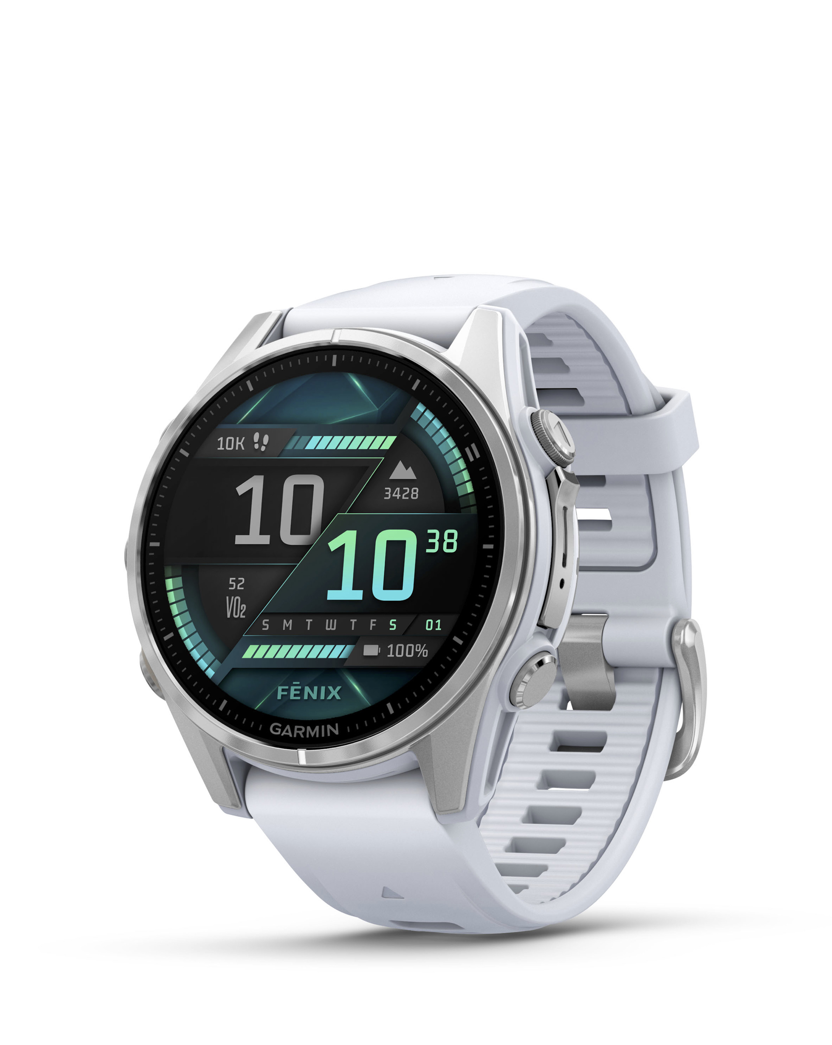 Garmin Fenix 8 43mm Watch Silver / White