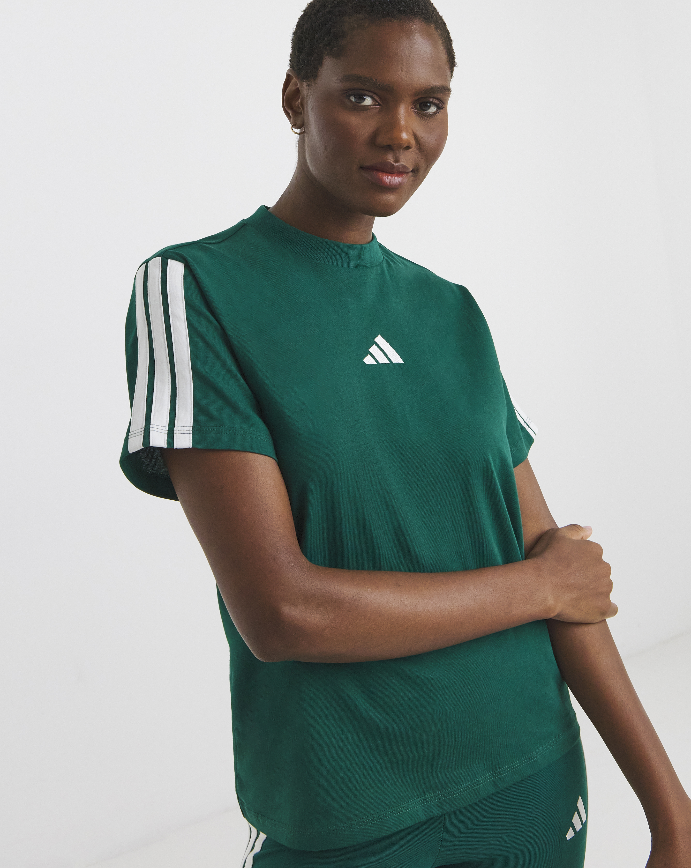 adidas 3 Stripe Training T-Shirt