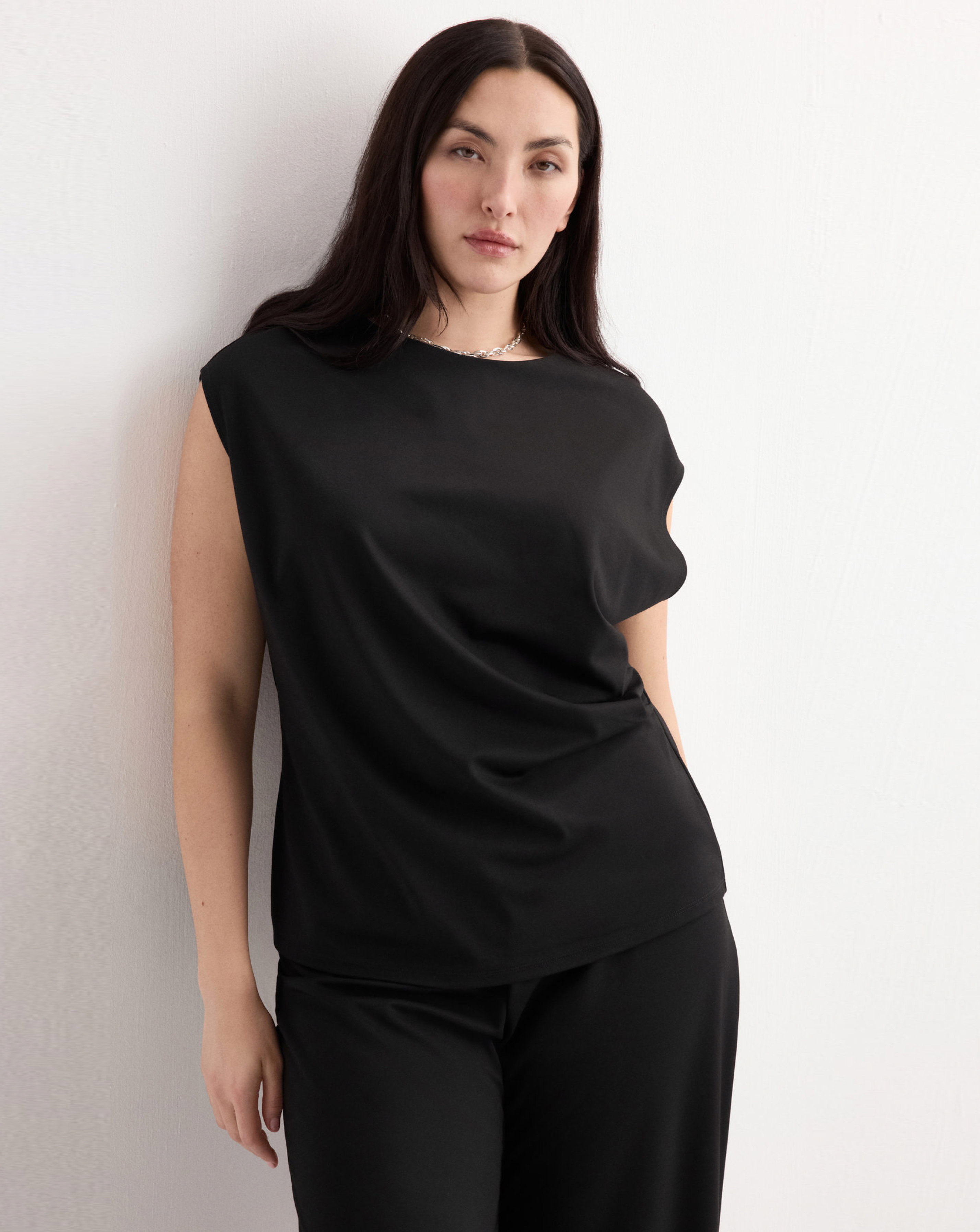 Mango Women's Black T-Shirt Candelo Xxl