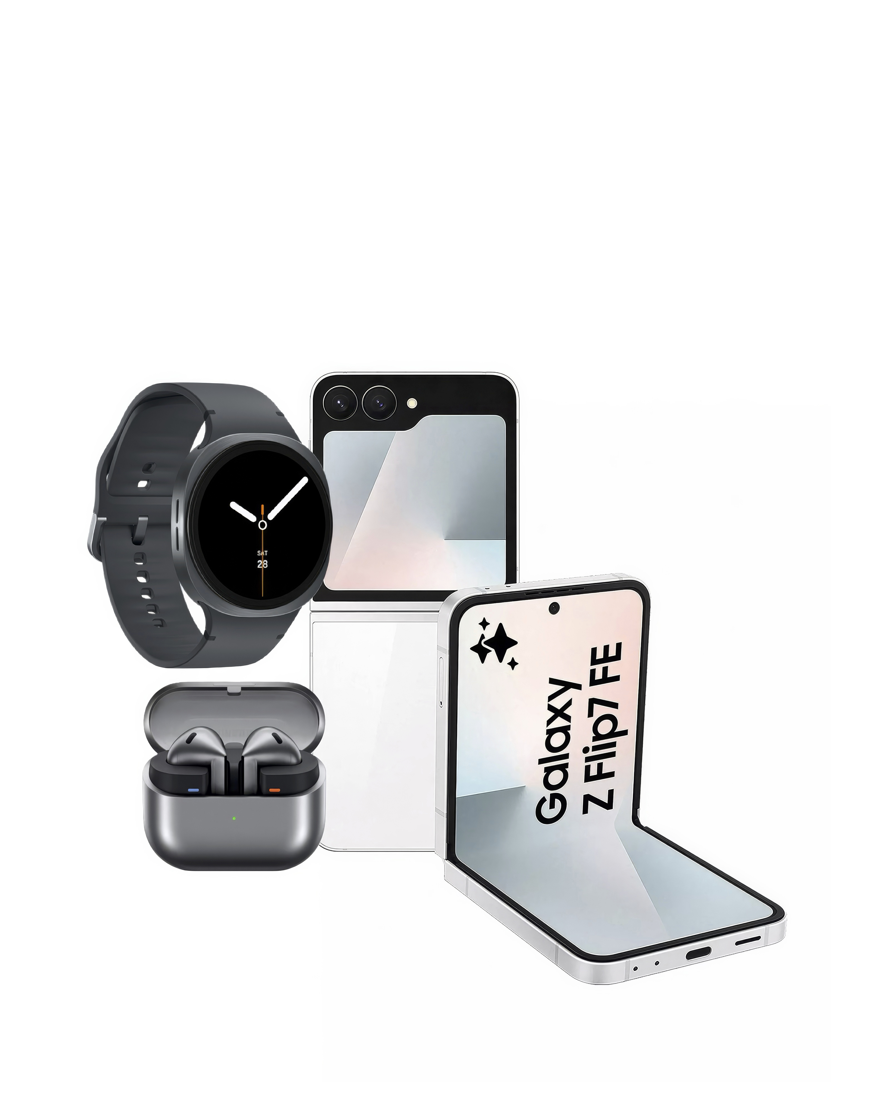 Samsung Z Flip7 FE, Watch8 & Buds3