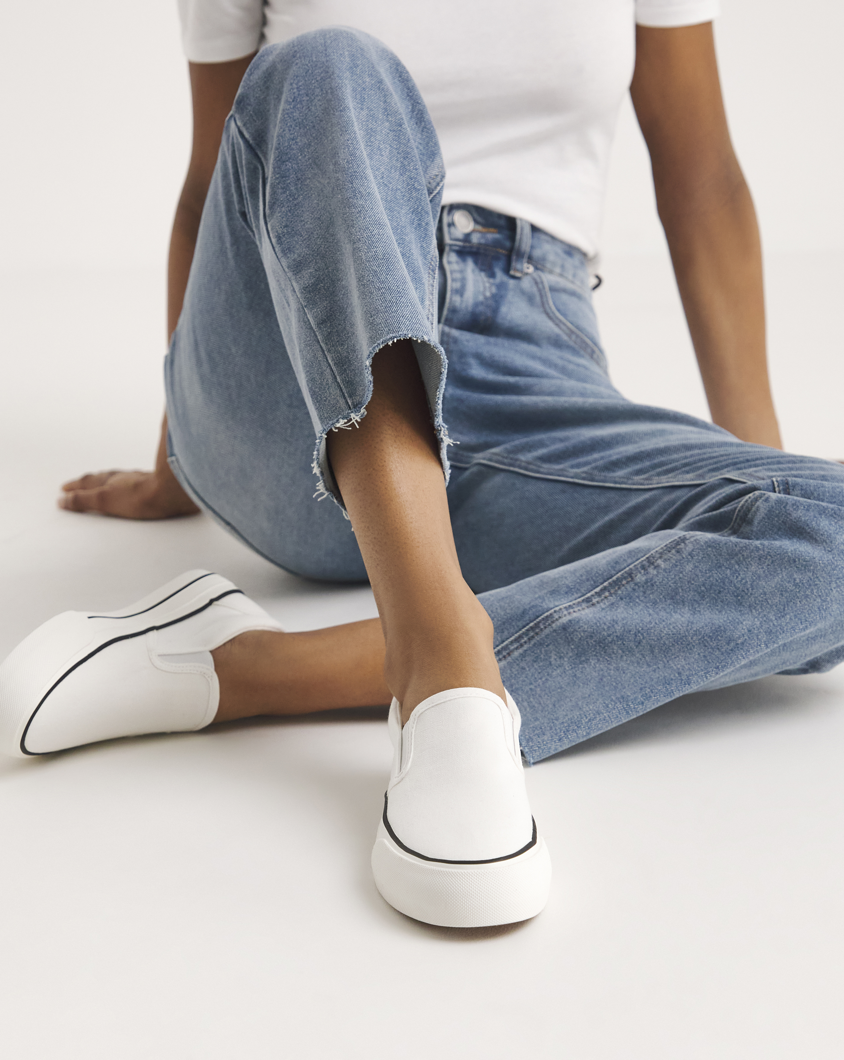 Slip On Chunky Sole Trainers Ex Wide Fit