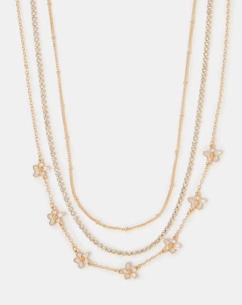 Accessorize Flower Chain Necklaces