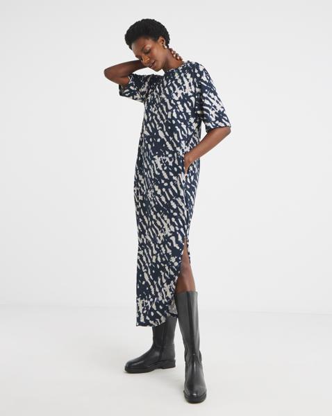 Half Sleeve T-Shirt Midi Dress