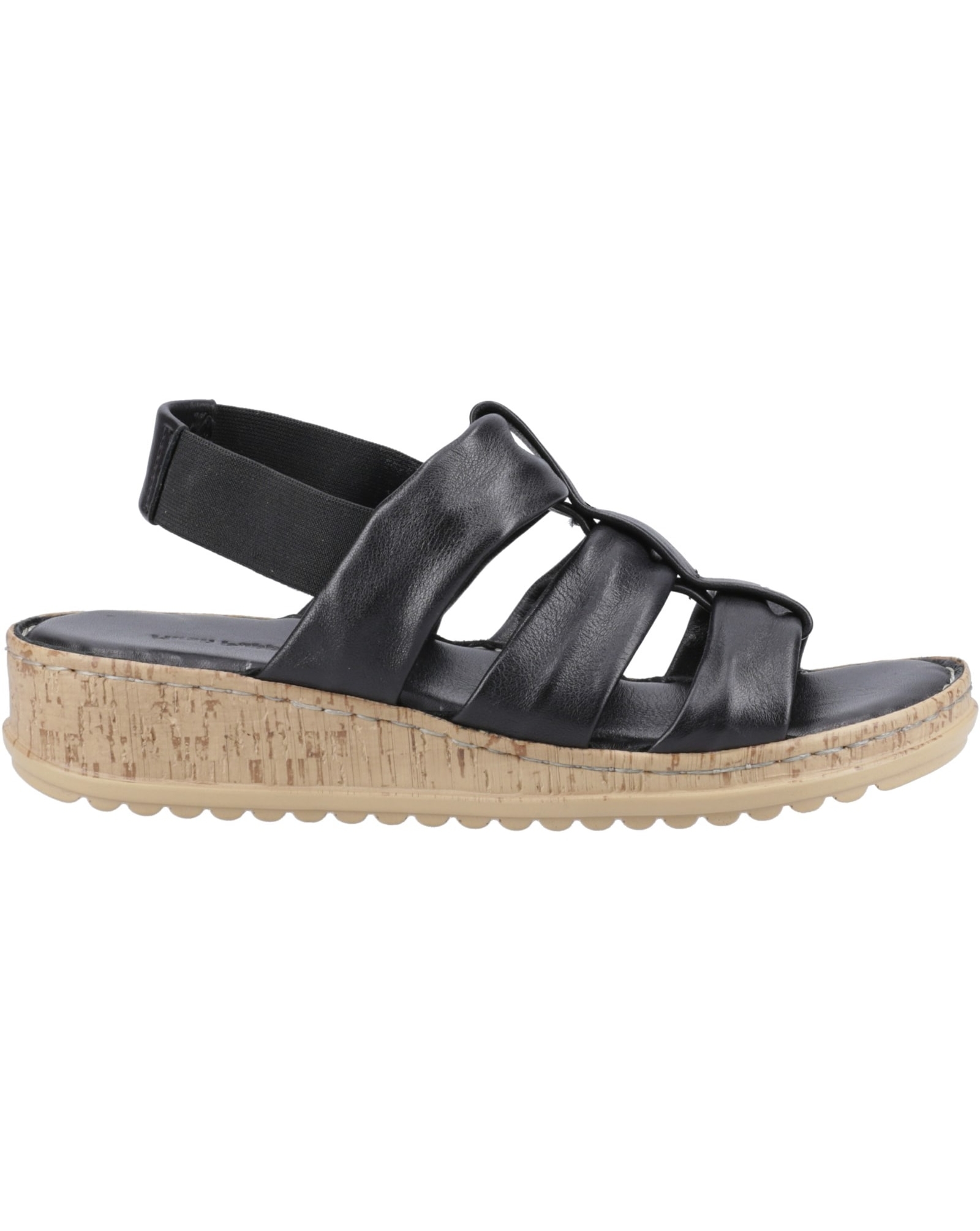 Hush Puppies Women's Sandal - Eden - Leather - Black - Size 8