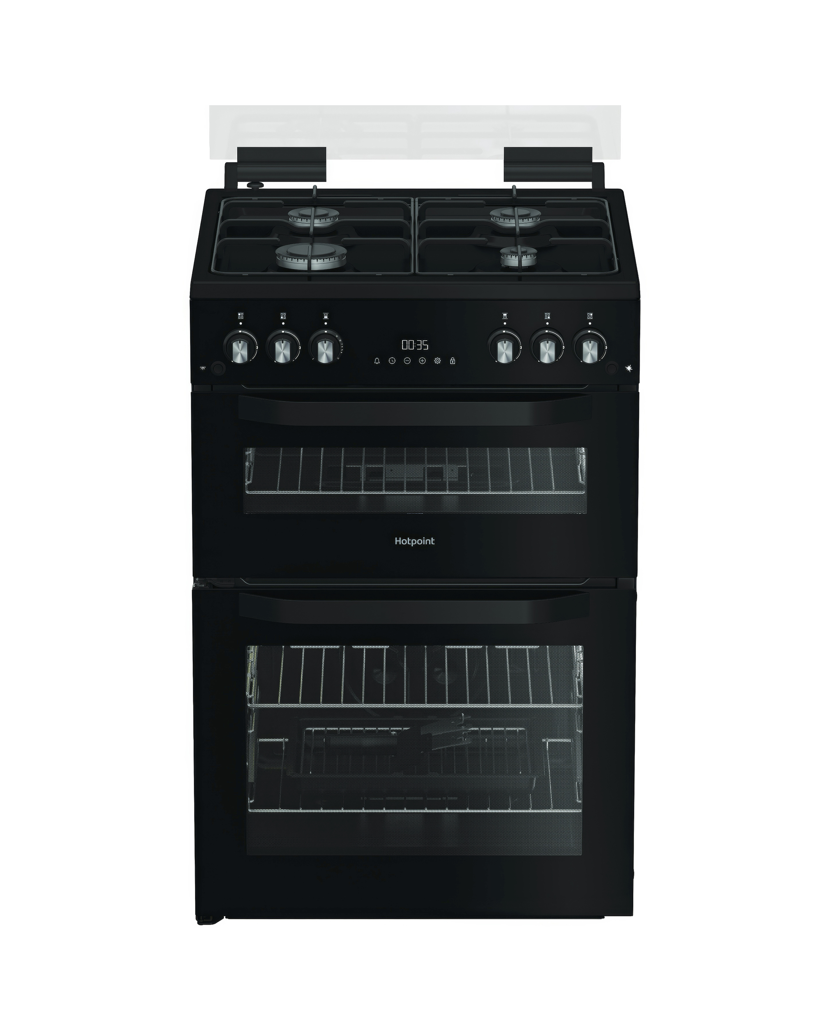 Hotpoint HTG6GDCB1 Twin Cooker - Black