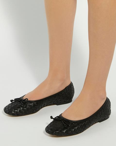 Dune Woven Ballerina Wide Fit