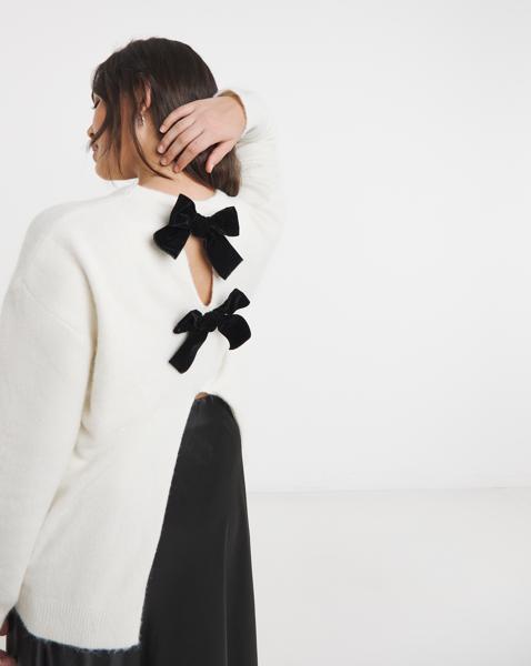 Bow Back Longline Jumper