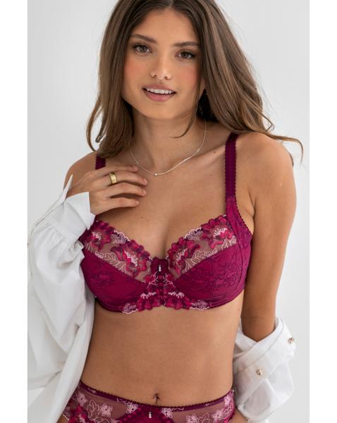Pour Moi Sofia Full Cup Bra Berry/Pink