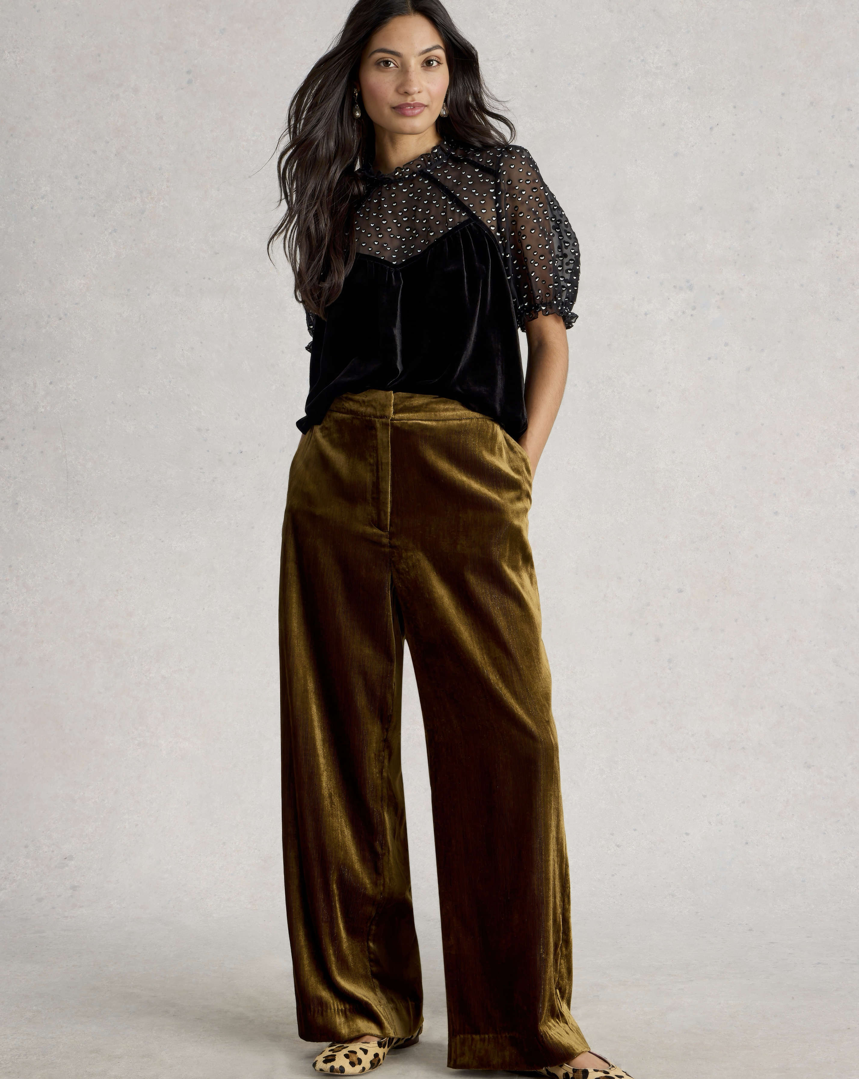 White Stuff Lexi Velvet Top