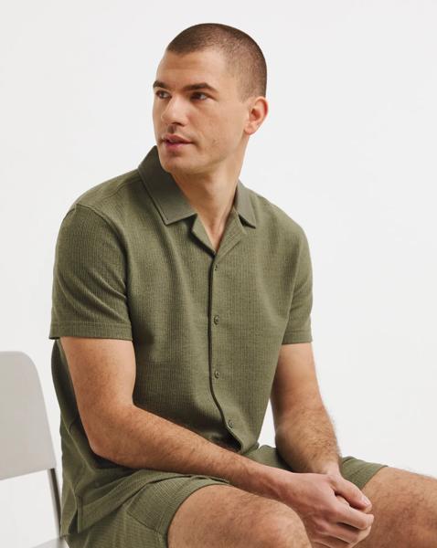 Textured Jersey Co-Ord Shirt