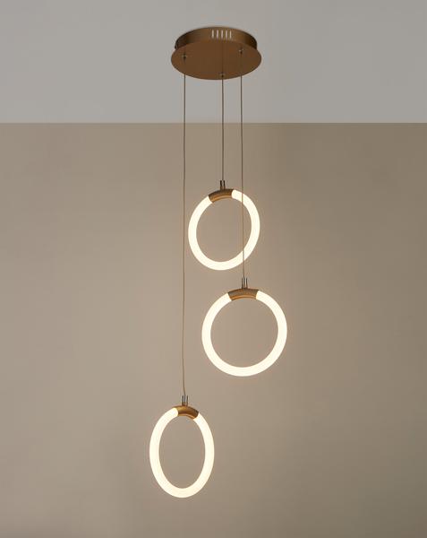 Led Frosted Hoop Ceiling Pendant