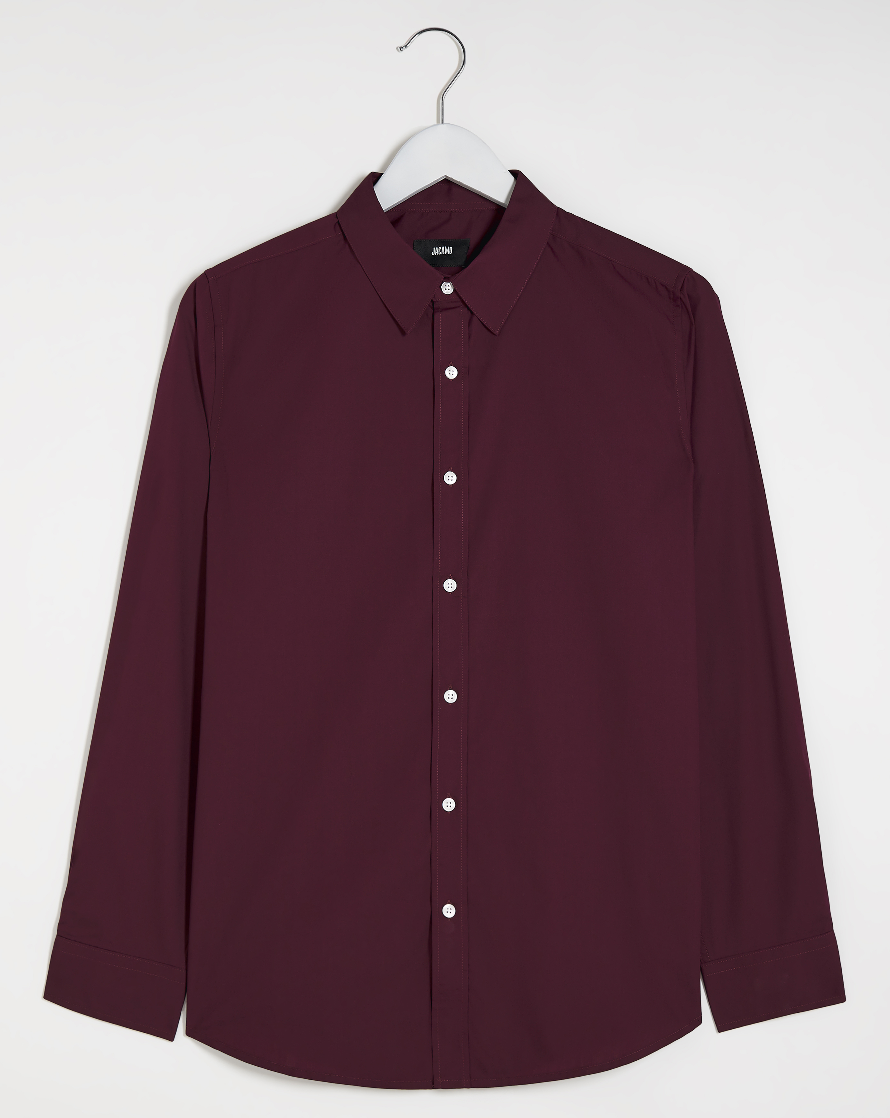 Wine Long Sleeve Formal Shirt Reg